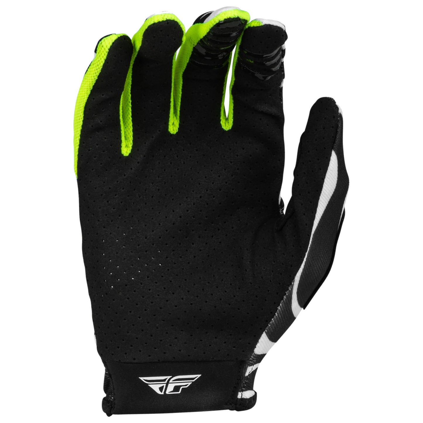 Fly Lite 2024 Gloves - Uncaged Black / White / Neon Green