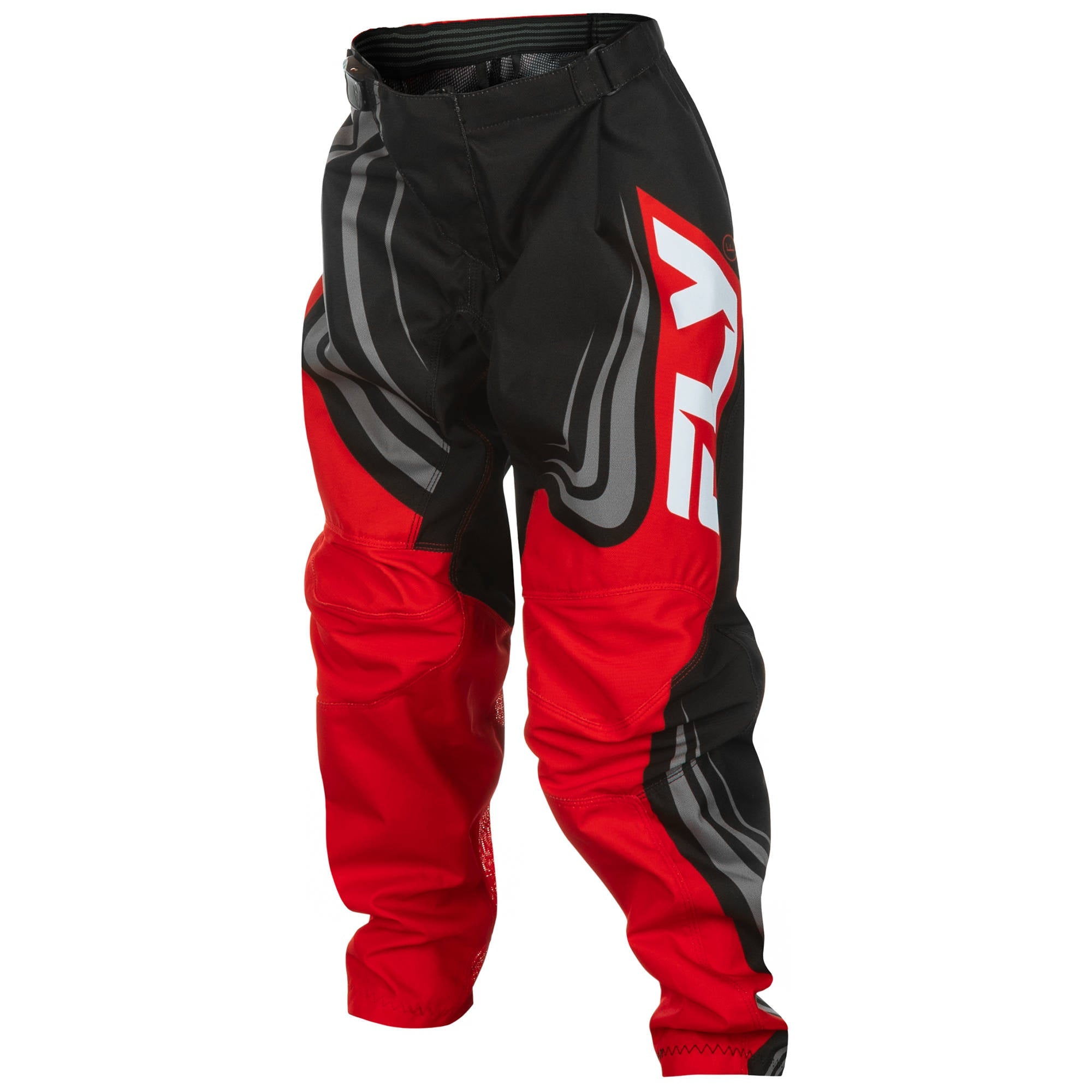 Fly F-16 2025 Youth Pants - Black / Red / White