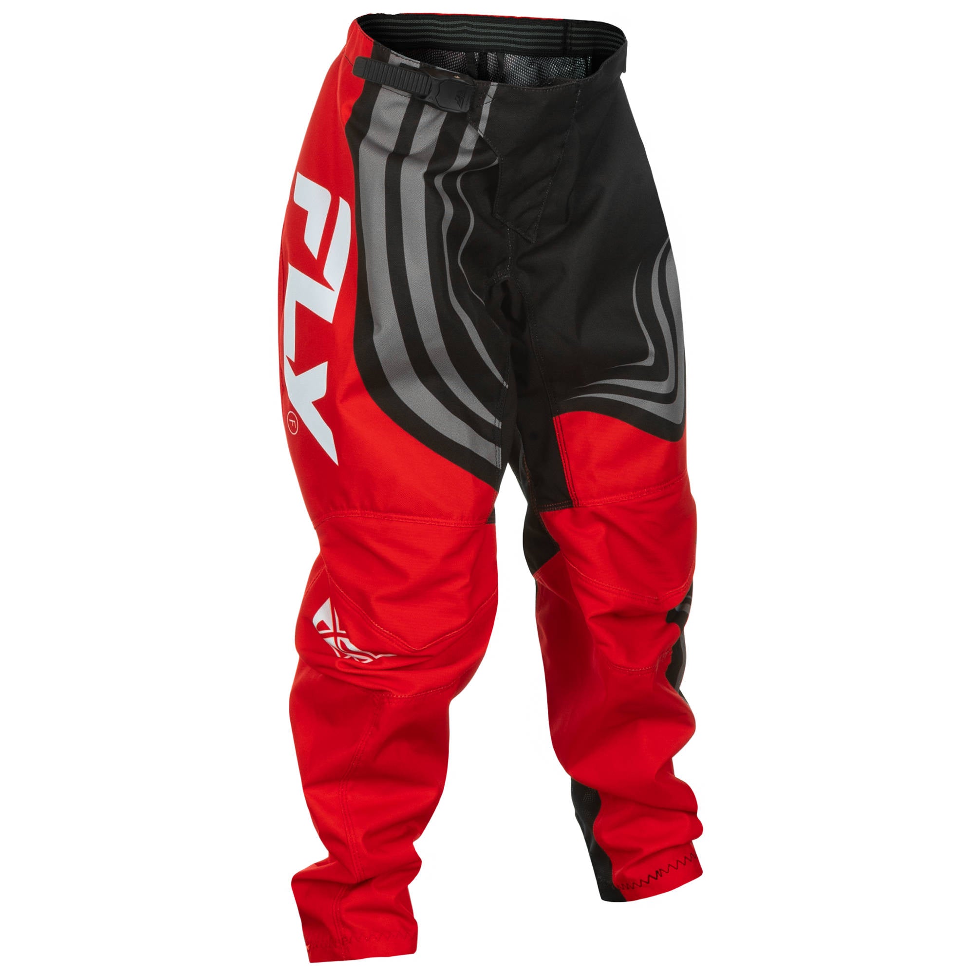 Fly F-16 2025 Youth Pants - Black / Red / White