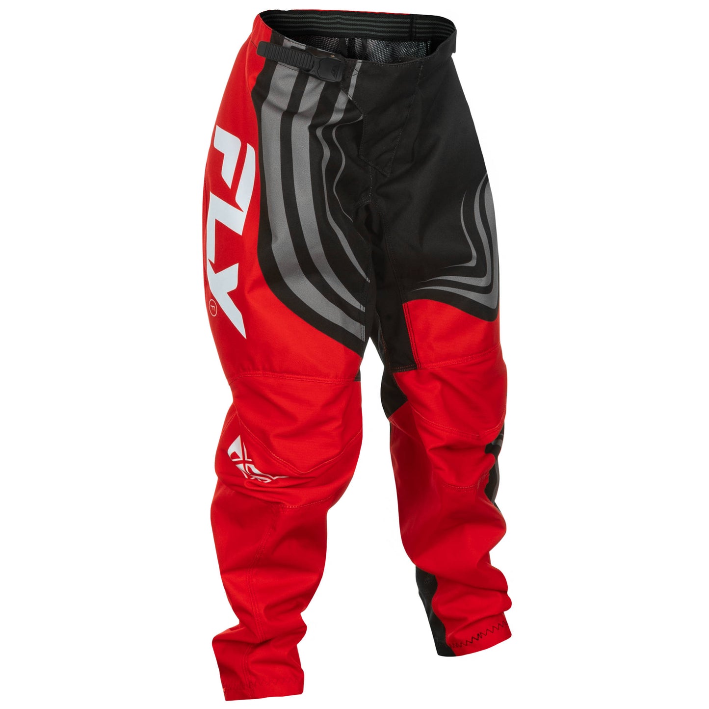 Fly F-16 2025 Youth Pants - Black / Red / White