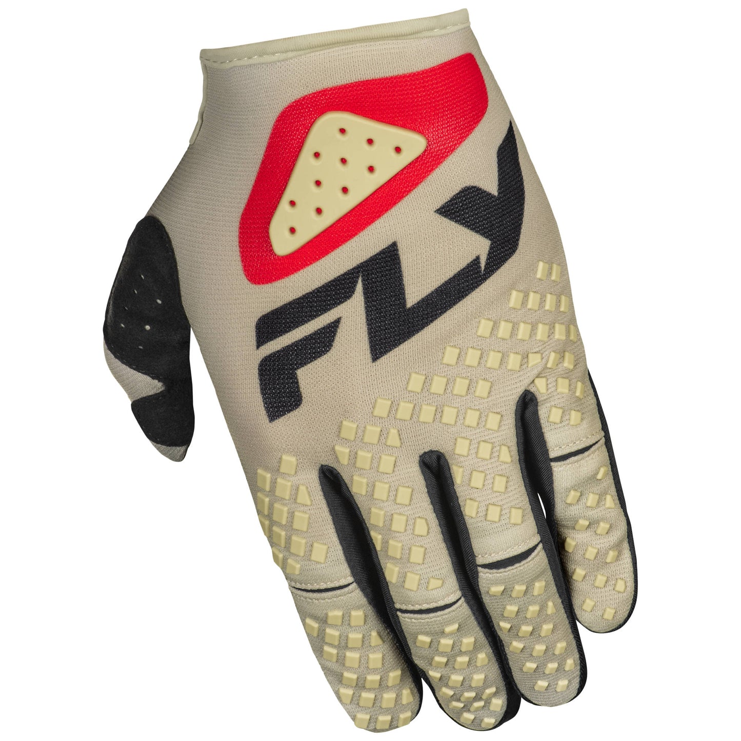 Fly Kinetic 2025 Sym Gloves - Light Grey / Red / Black