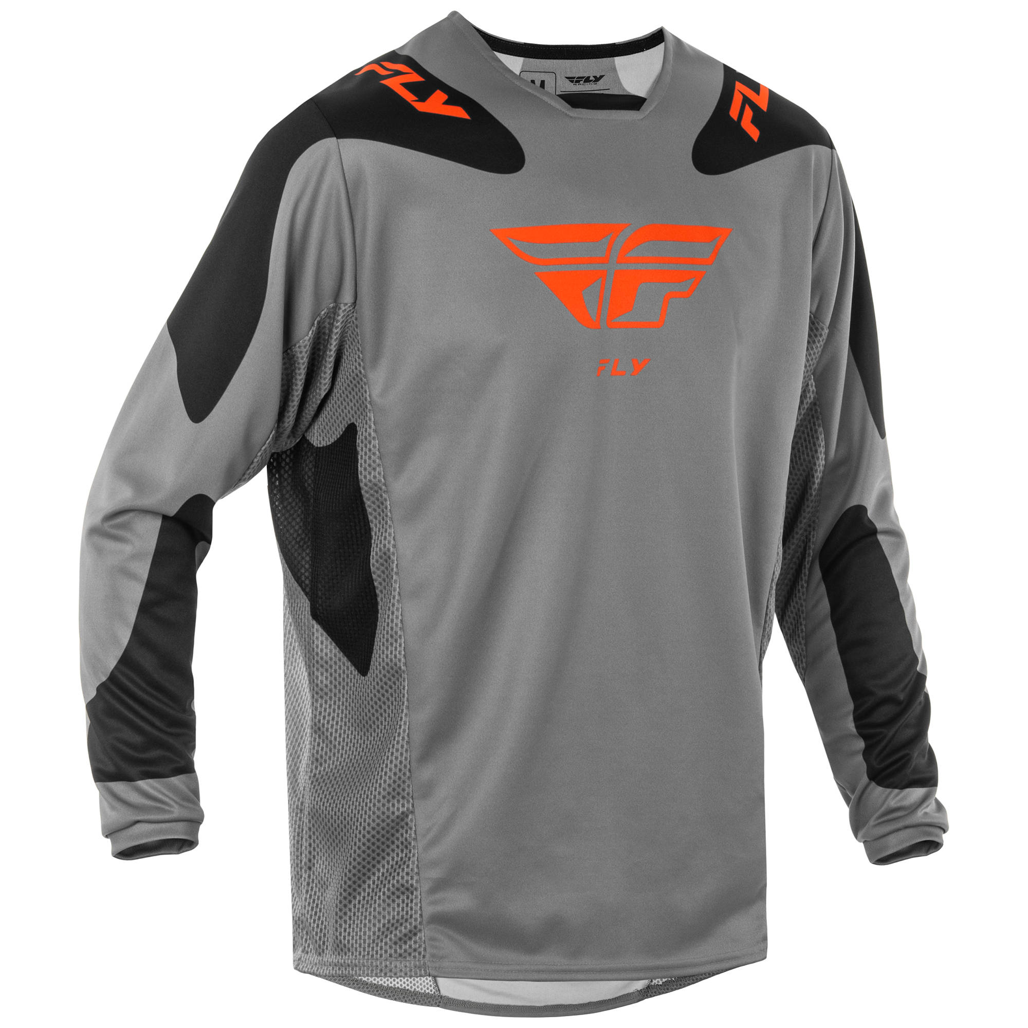 Fly Kinetic 2025 Sym Jersey - Grey / Orange / Black