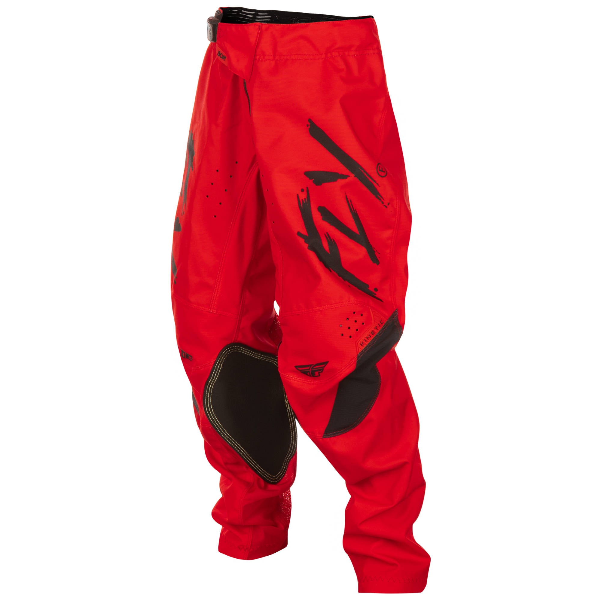 Fly Kinetic 2025 Stoke Youth Pants - Red / Black