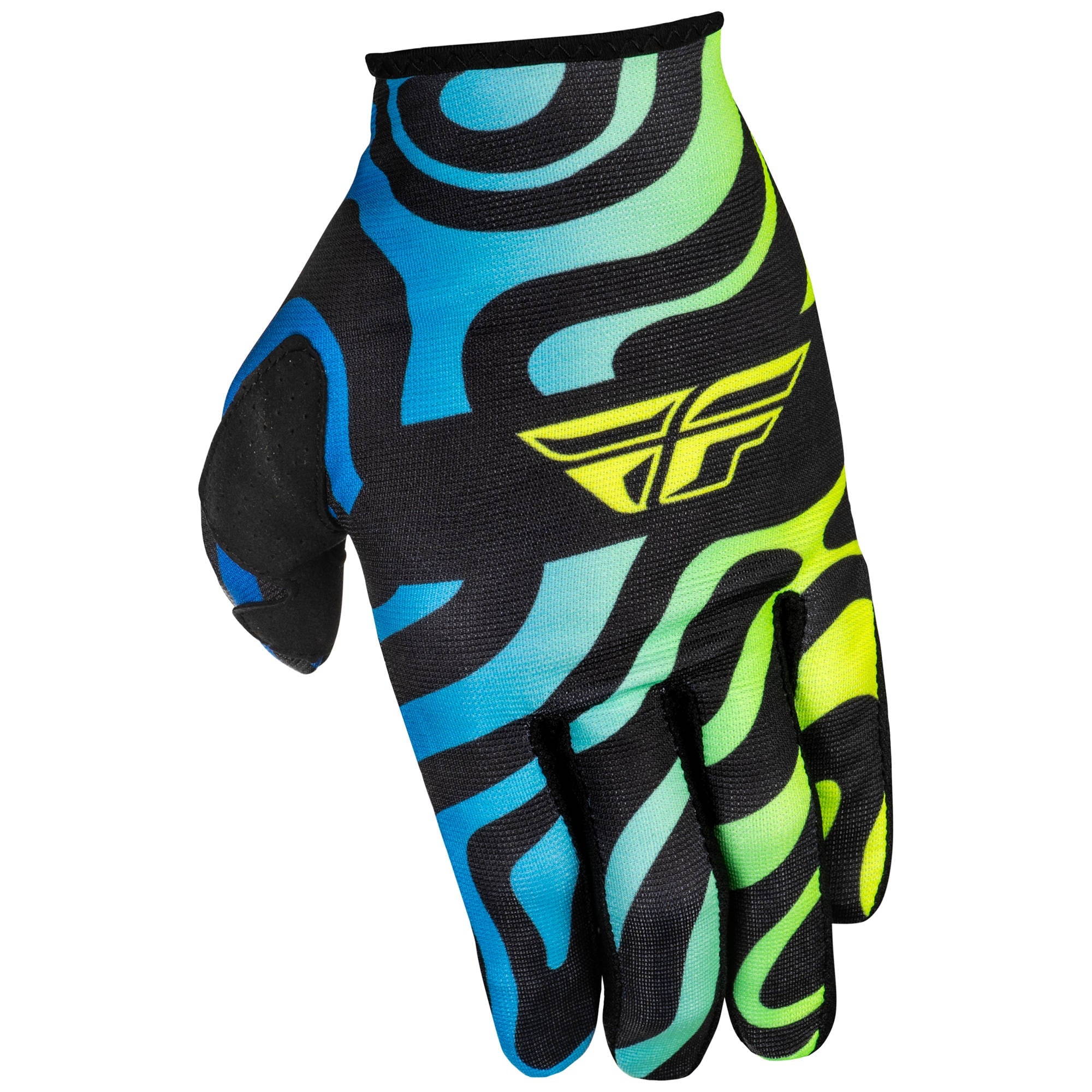 Fly Lite 2025 Gloves - Zen Black / Blue / Yellow