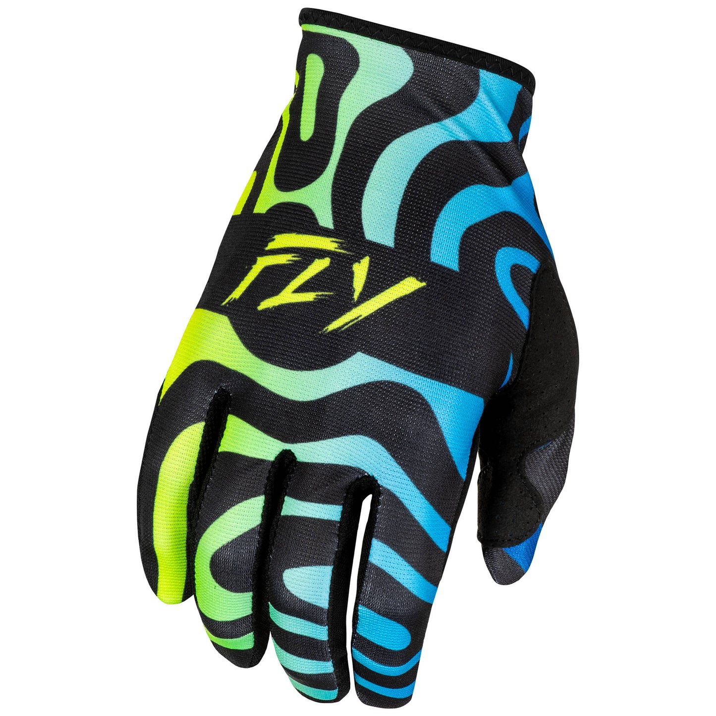 Fly Lite 2025 Gloves - Zen Black / Blue / Yellow