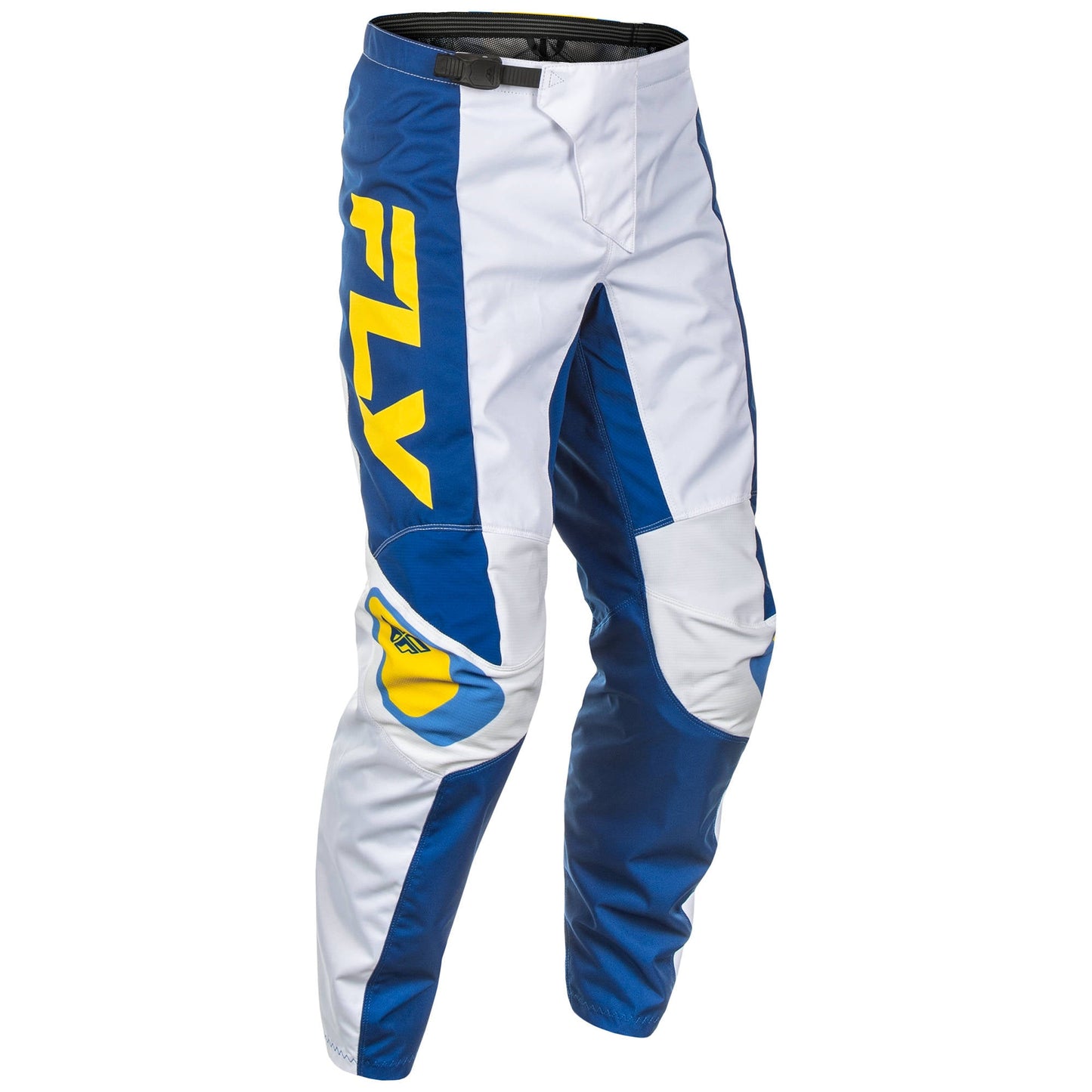 Fly F-16 2025 Pants - White / Dark Blue / Yellow