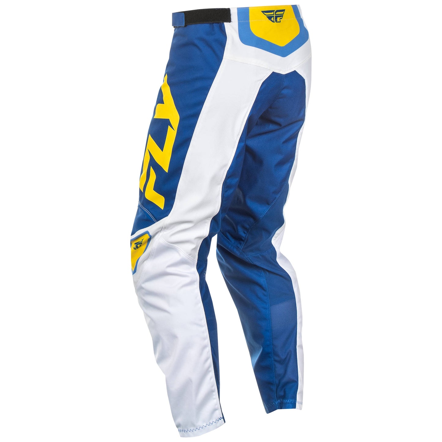 Fly F-16 2025 Pants - White / Dark Blue / Yellow