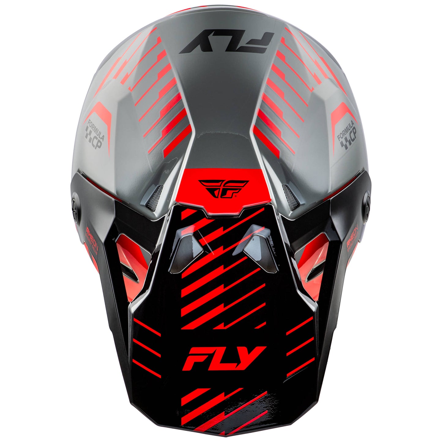 Fly Formula CP Slice Helmet - Grey / Red / Black