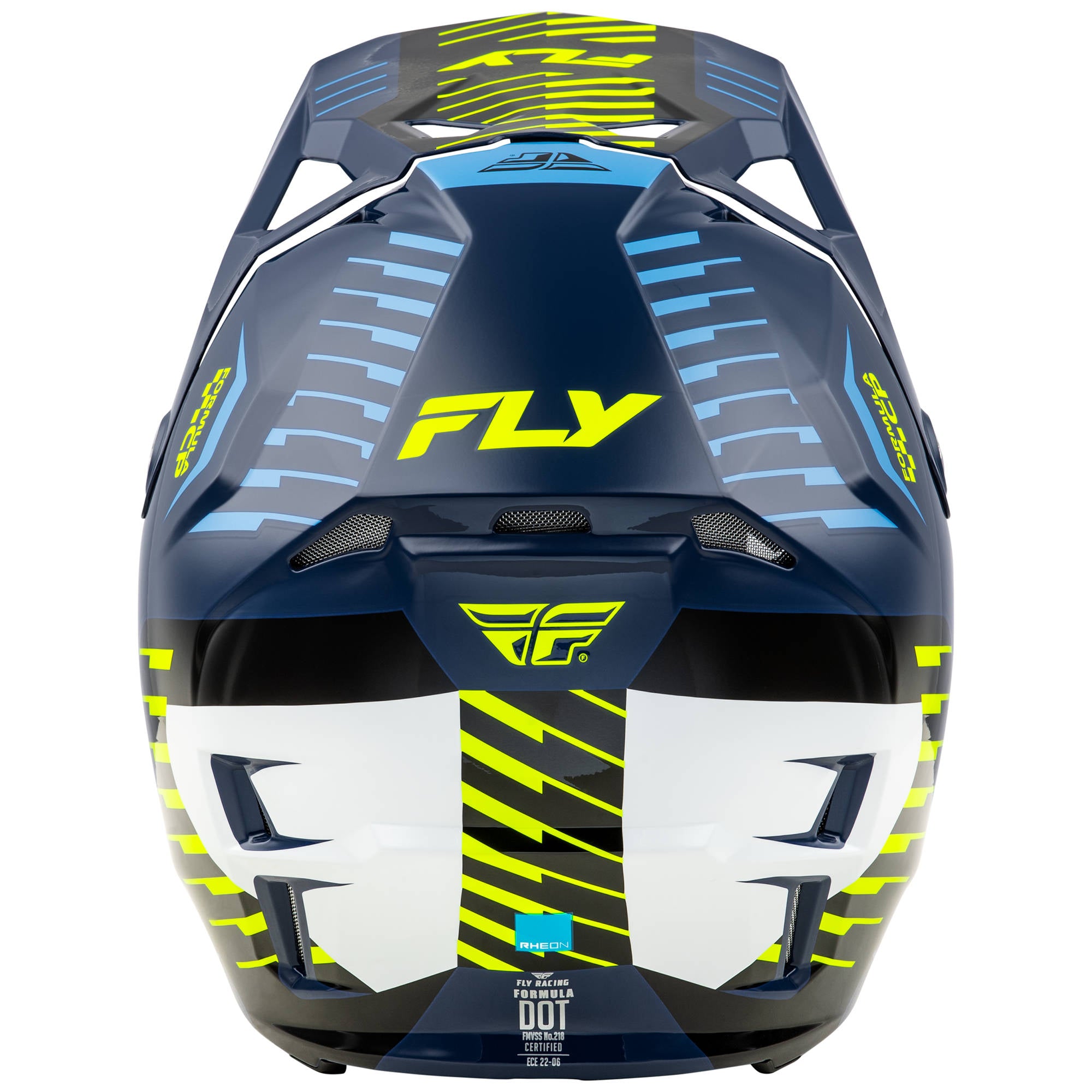 Fly Formula CP Slice Helmet - Navy / Hi-Viz / White