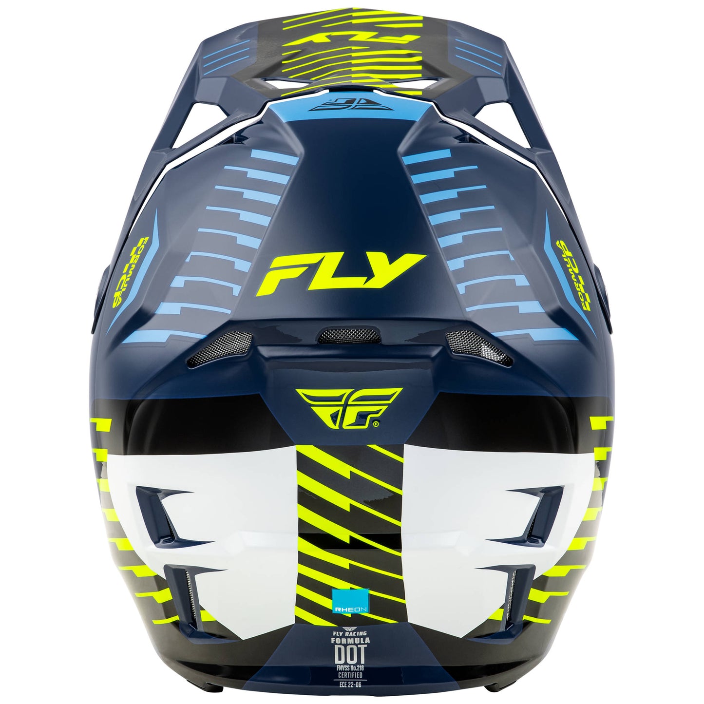 Fly Formula CP Slice Helmet - Navy / Hi-Viz / White