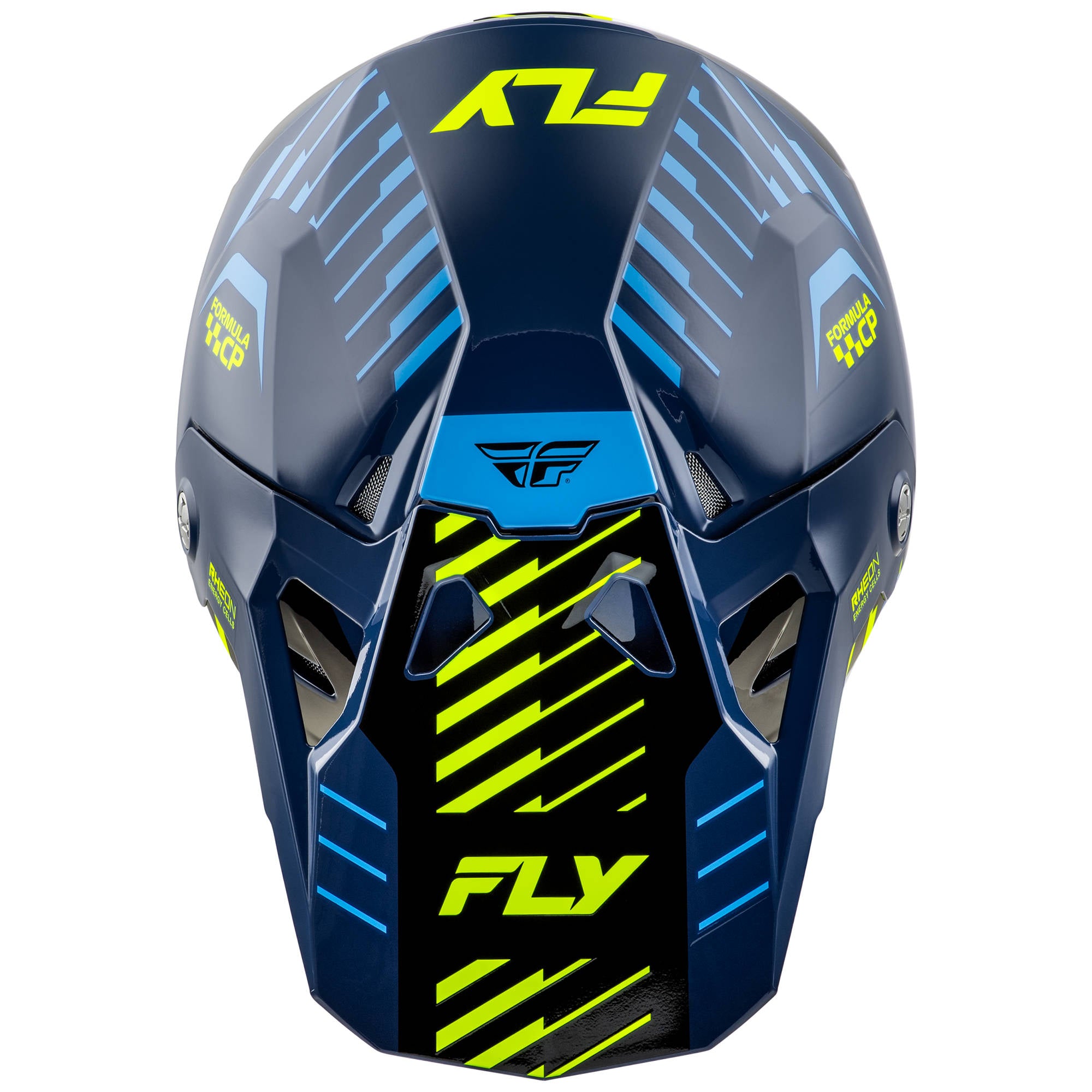 Fly Formula CP Slice Helmet - Navy / Hi-Viz / White