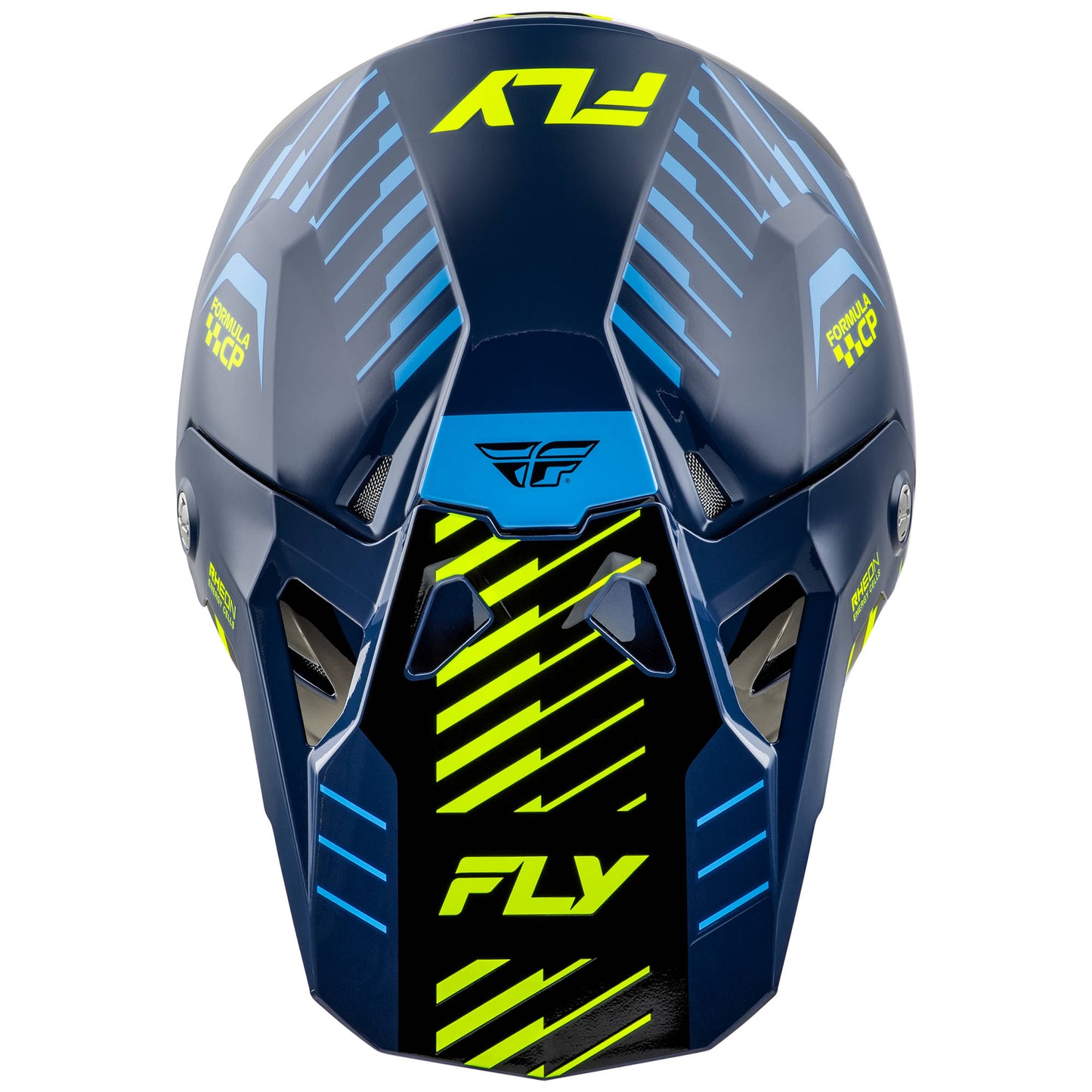 Fly Formula CP Slice Helmet - Navy / Hi-Viz / White