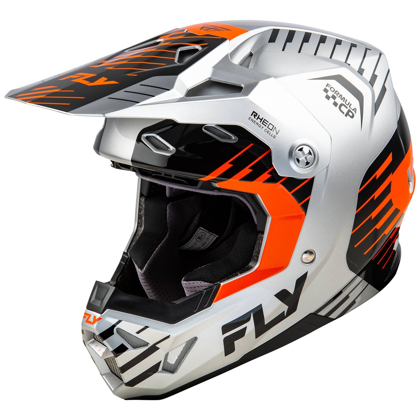 Fly Formula CP Slice Helmet - Grey / Orange / Black