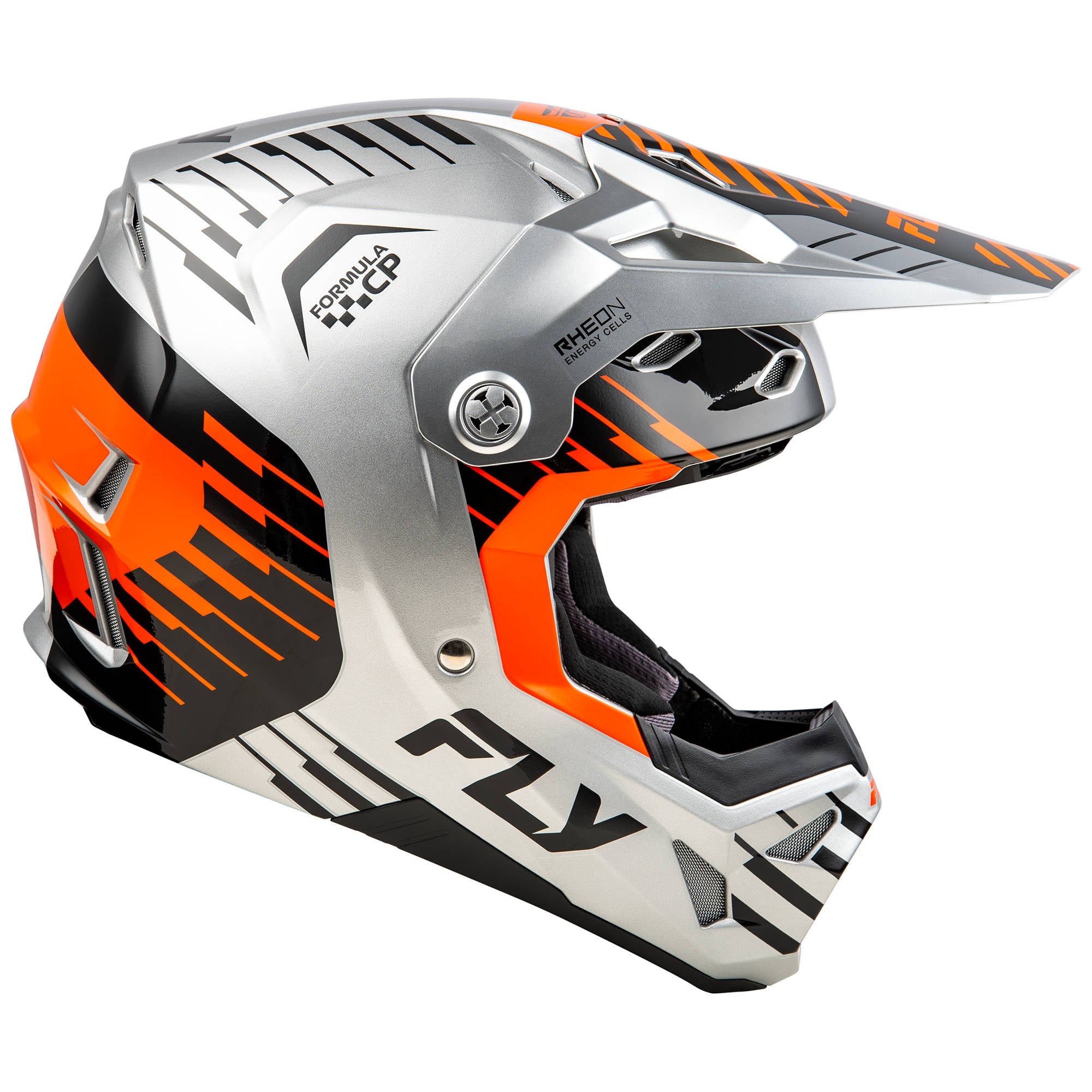 Fly Formula CP Slice Helmet - Grey / Orange / Black