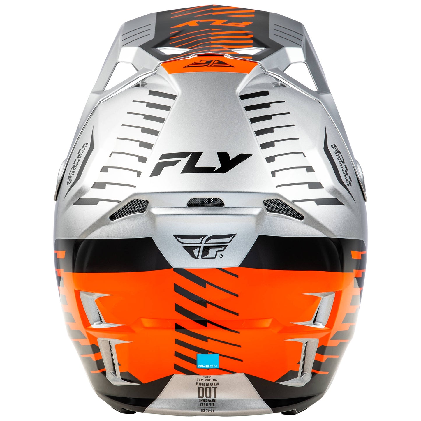 Fly Formula CP Slice Helmet - Grey / Orange / Black