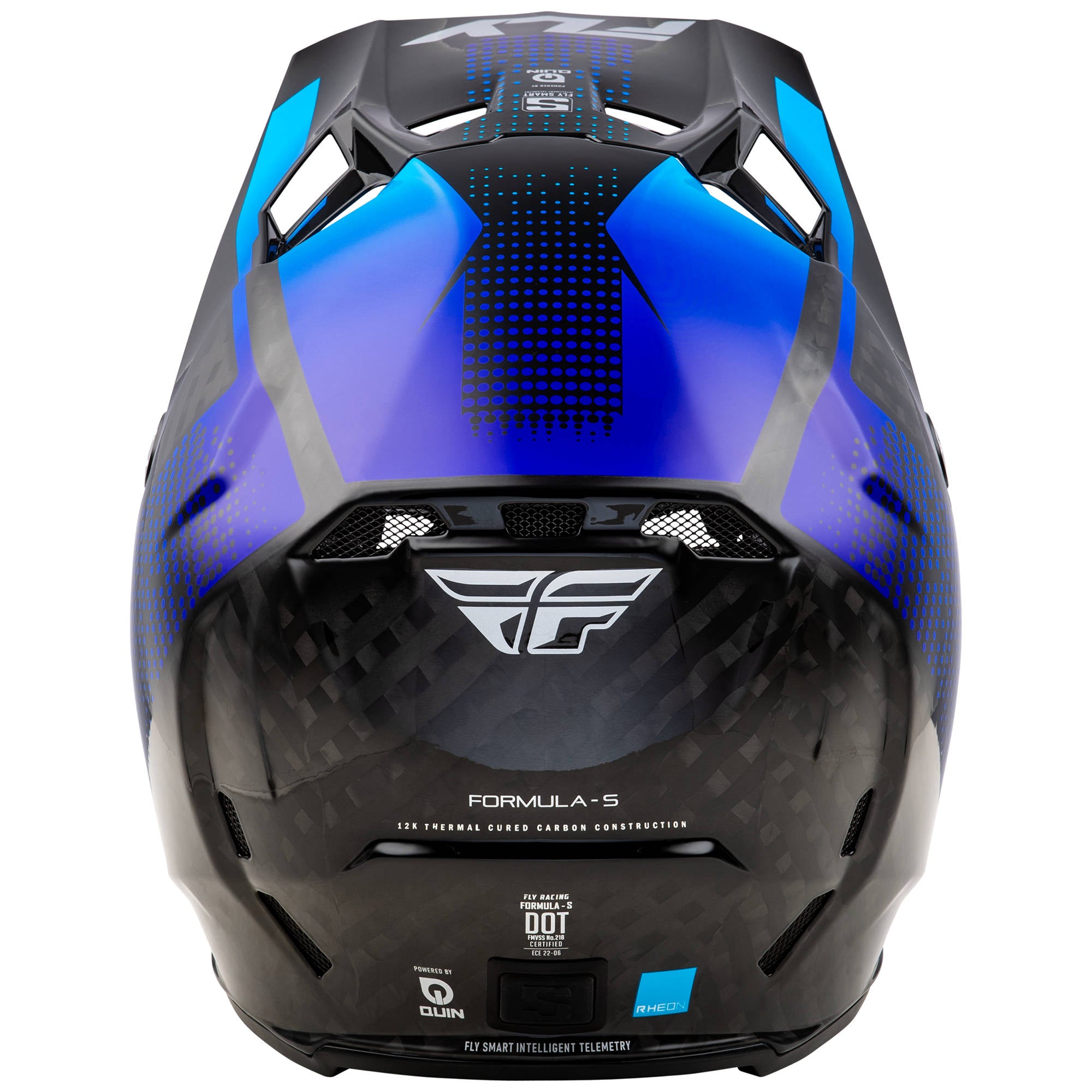 Fly Formula S Protocol Carbon Helmet - Black Carbon / Blue