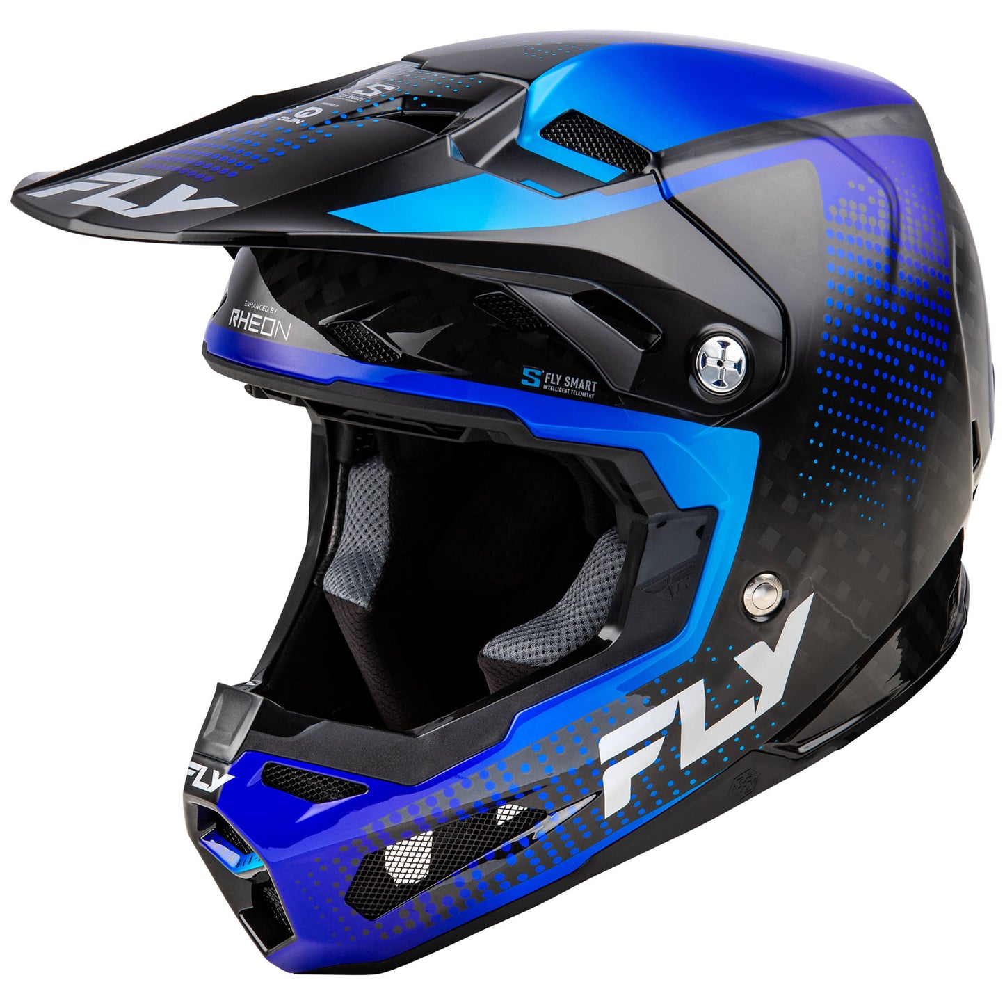 Fly Formula S Protocol Carbon Helmet - Black Carbon / Blue