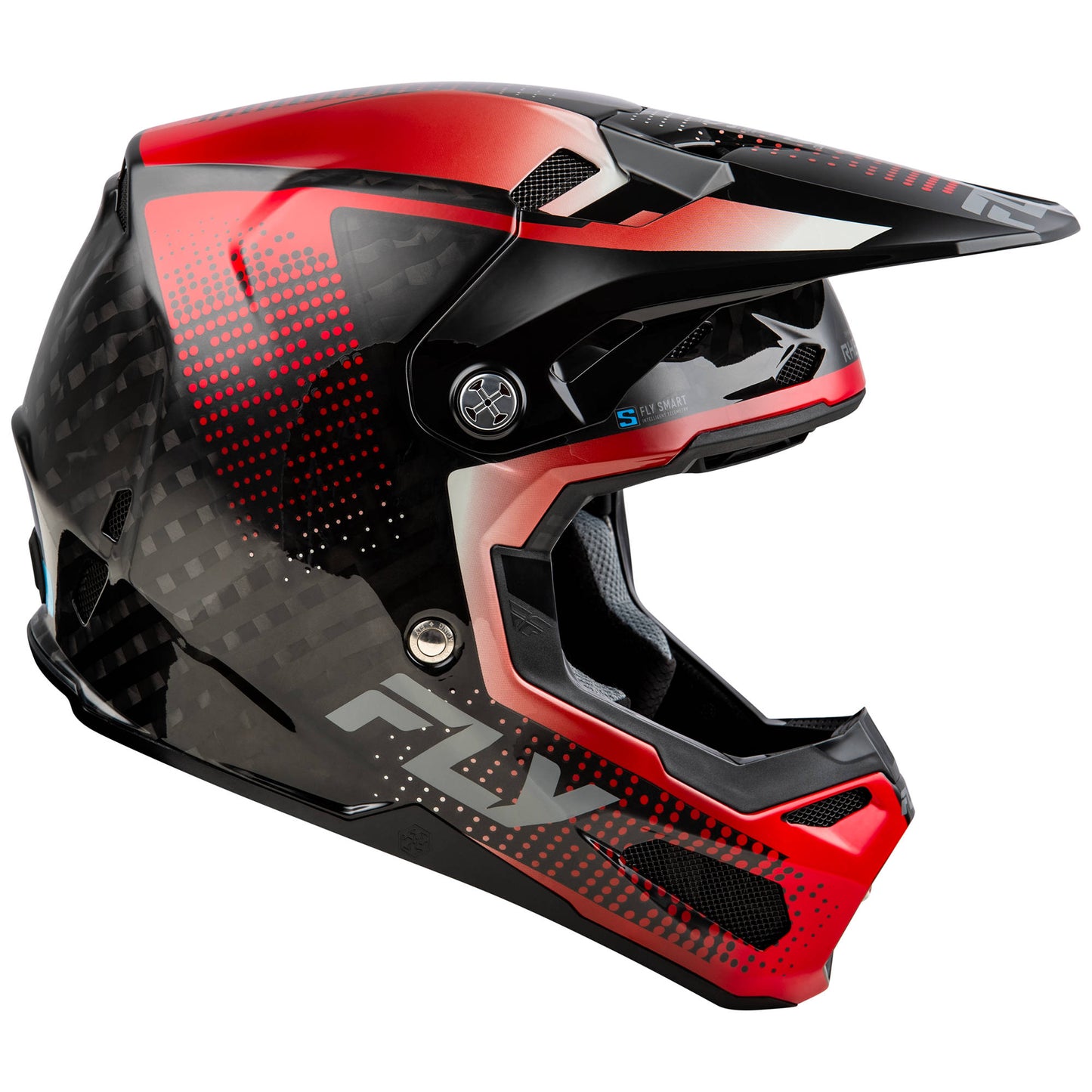 Fly Formula S Protocol Carbon Helmet - Black Carbon / Red