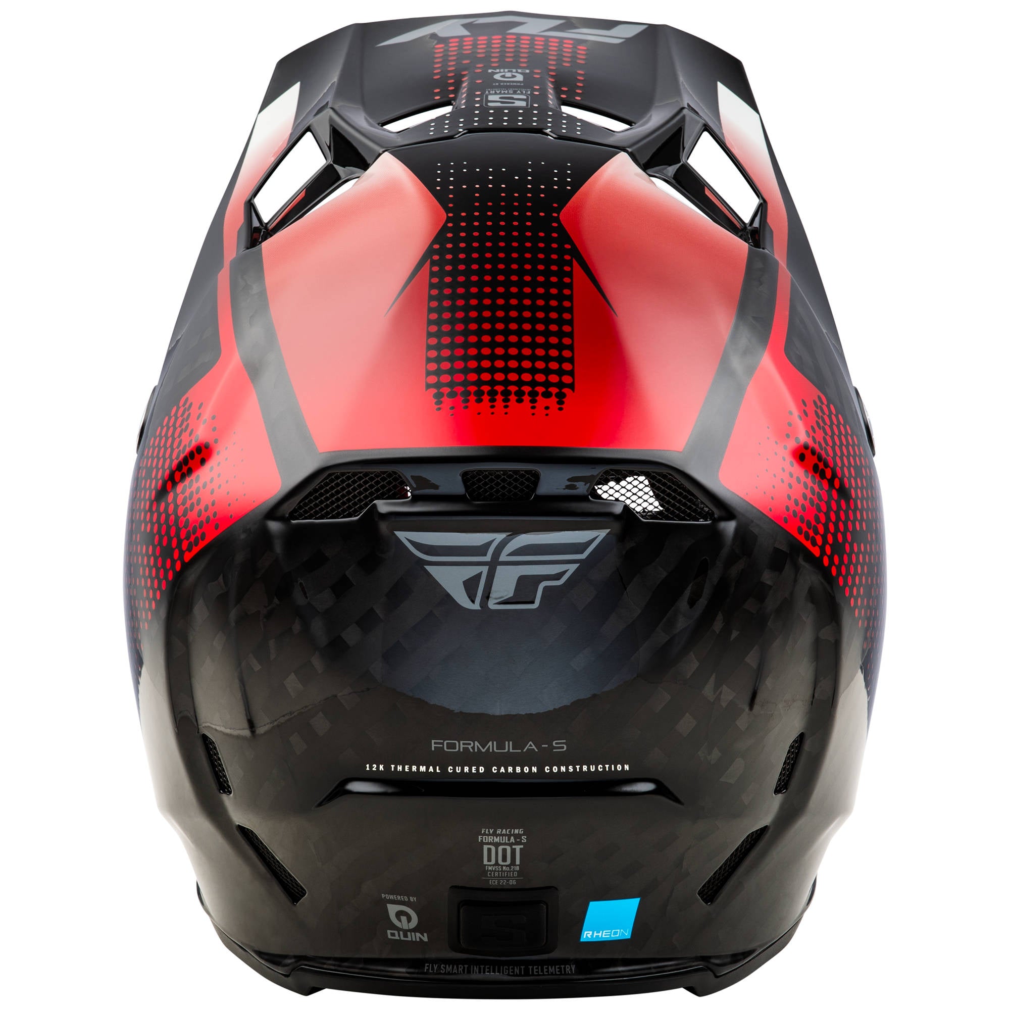 Fly Formula S Protocol Carbon Helmet - Black Carbon / Red