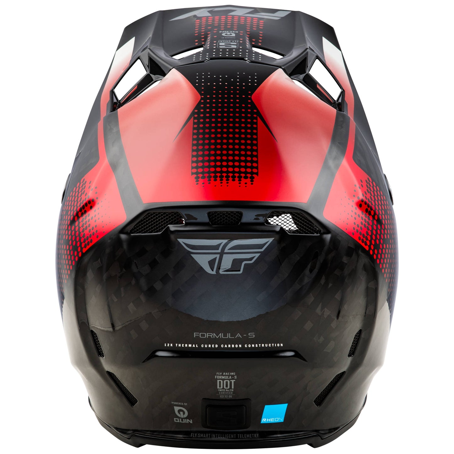 Fly Formula S Protocol Carbon Helmet - Black Carbon / Red