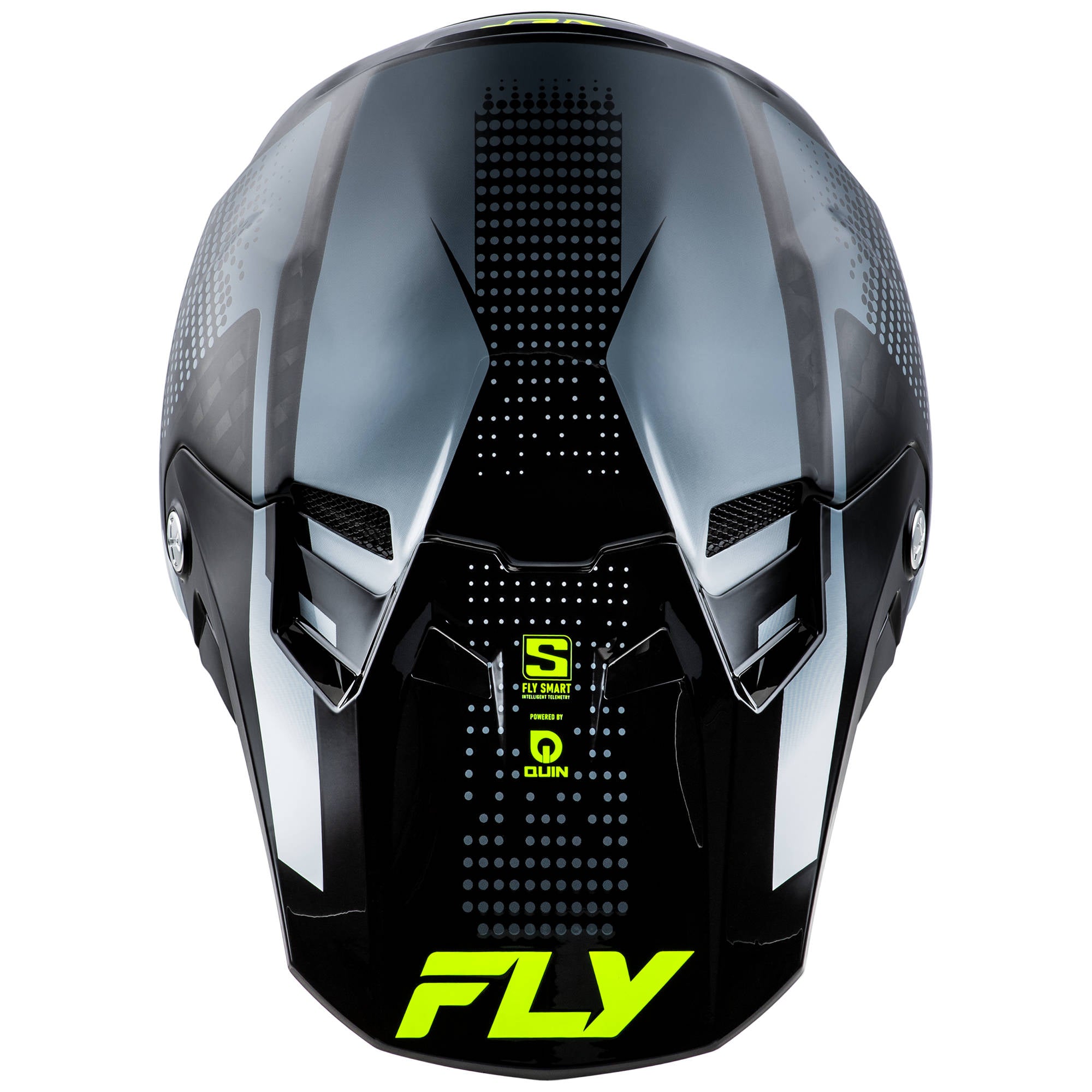 Fly Formula S Protocol Carbon Helmet - Black Carbon / Grey / Hi-Viz