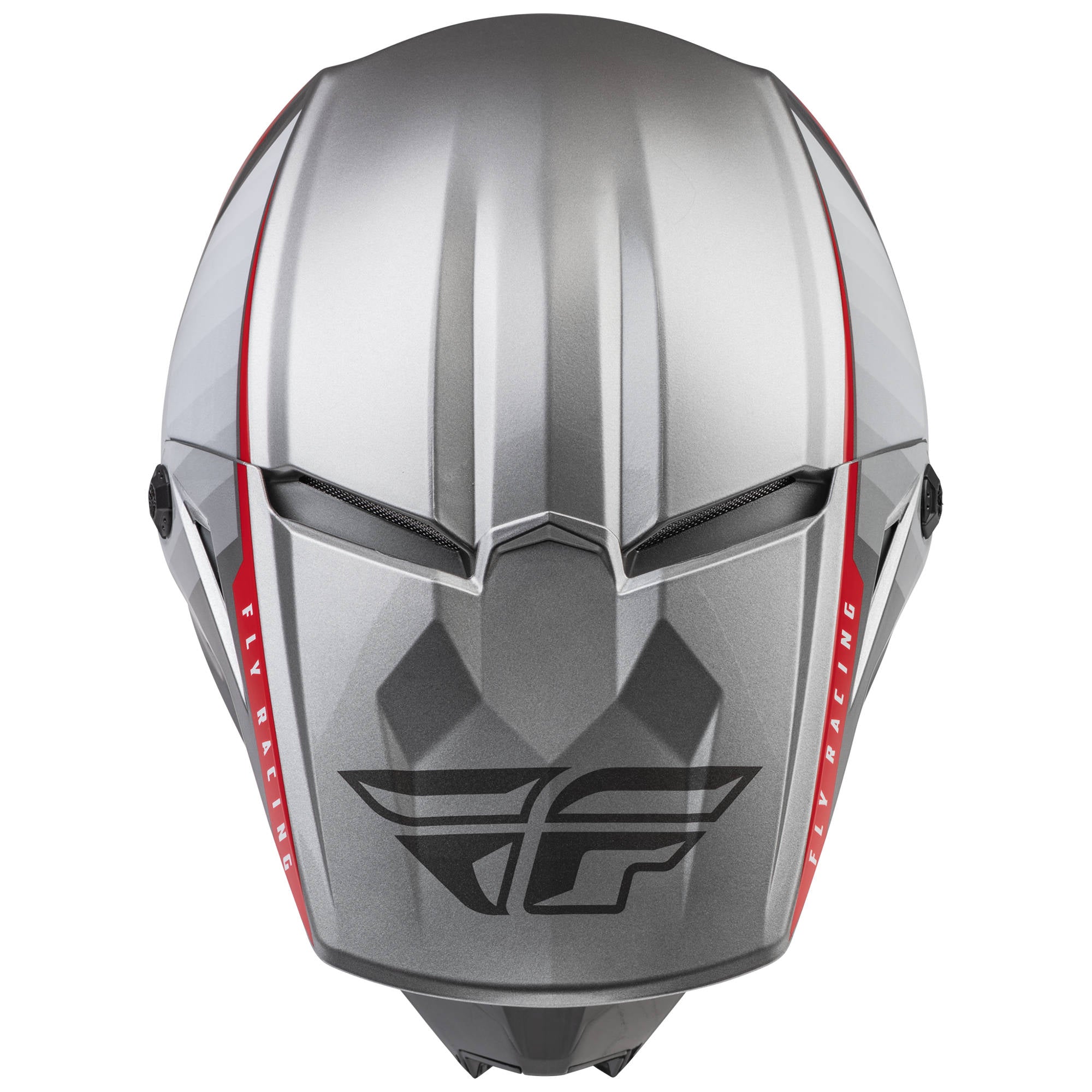 Fly Kinetic Drift Helmet - Charcoal / Lite Grey / Red