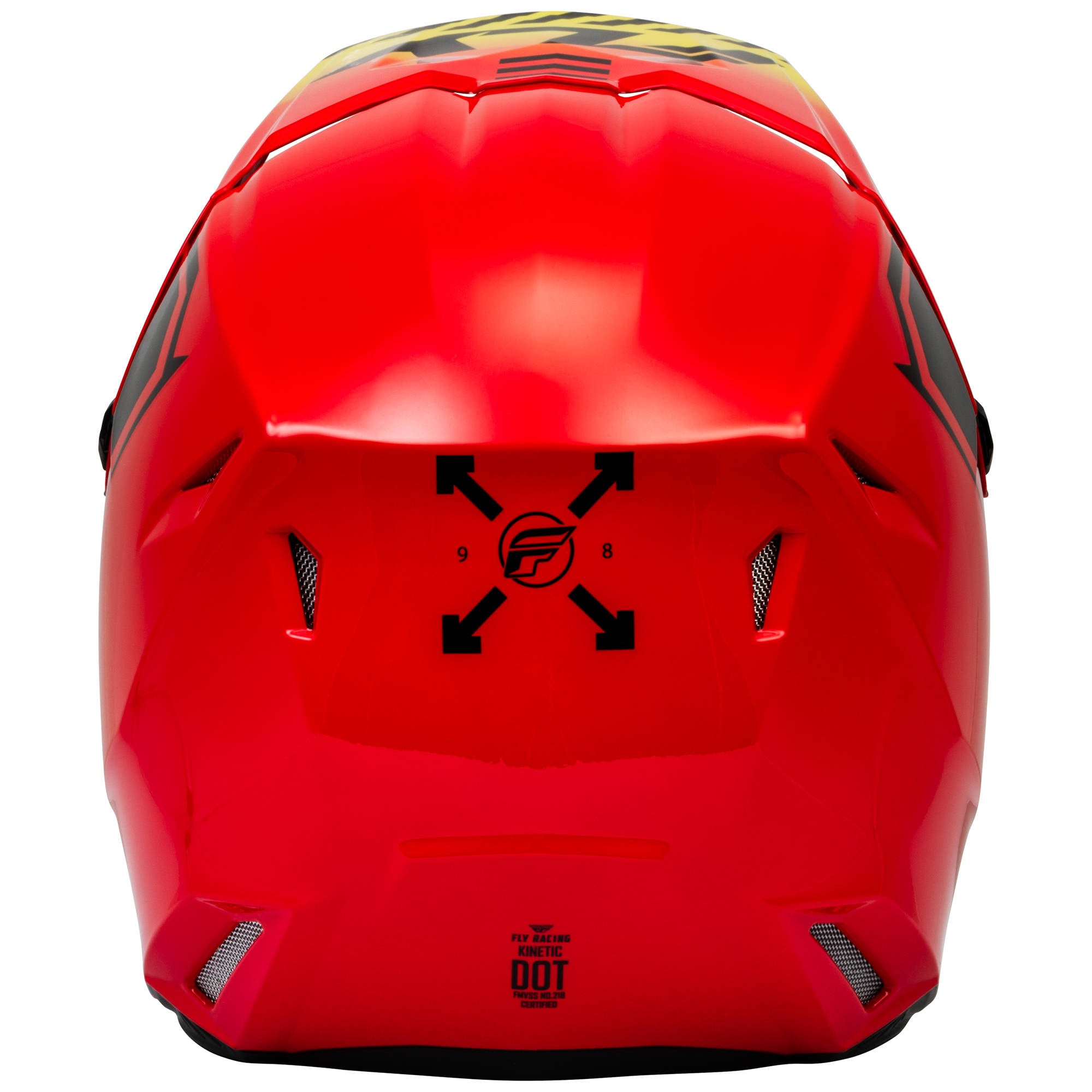 Fly Kinetic Menace Helmet - Red / Black / Yellow