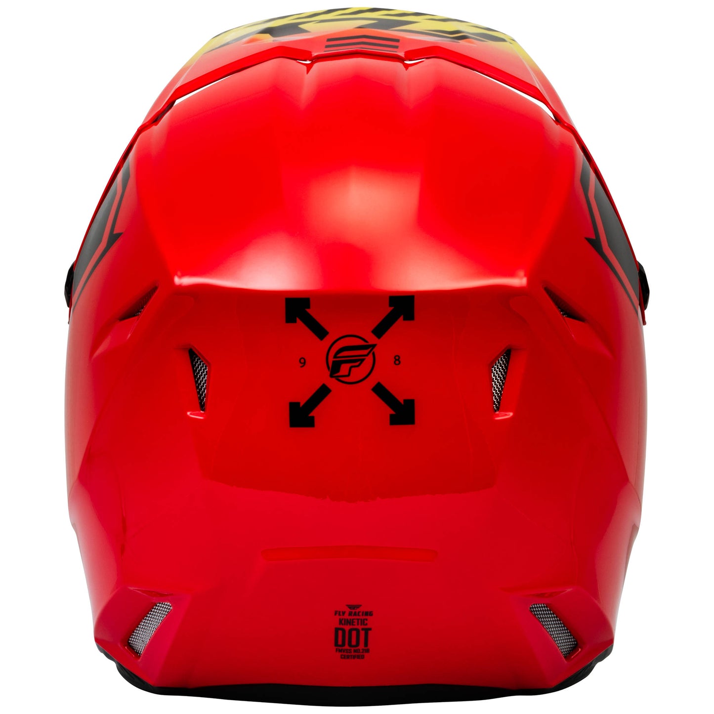 Fly Kinetic Menace Helmet - Red / Black / Yellow