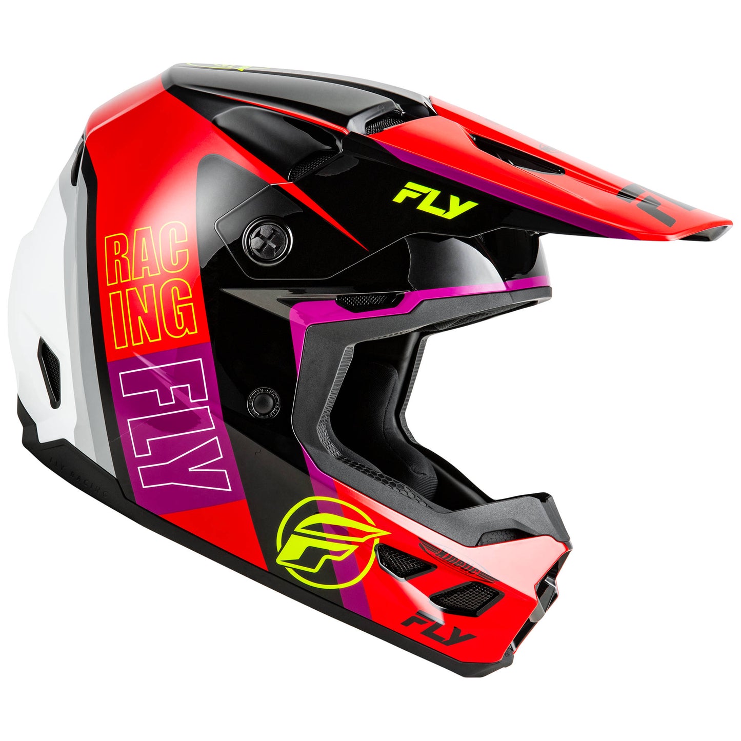 Fly Kinetic Rally Helmet - Red / Black / White