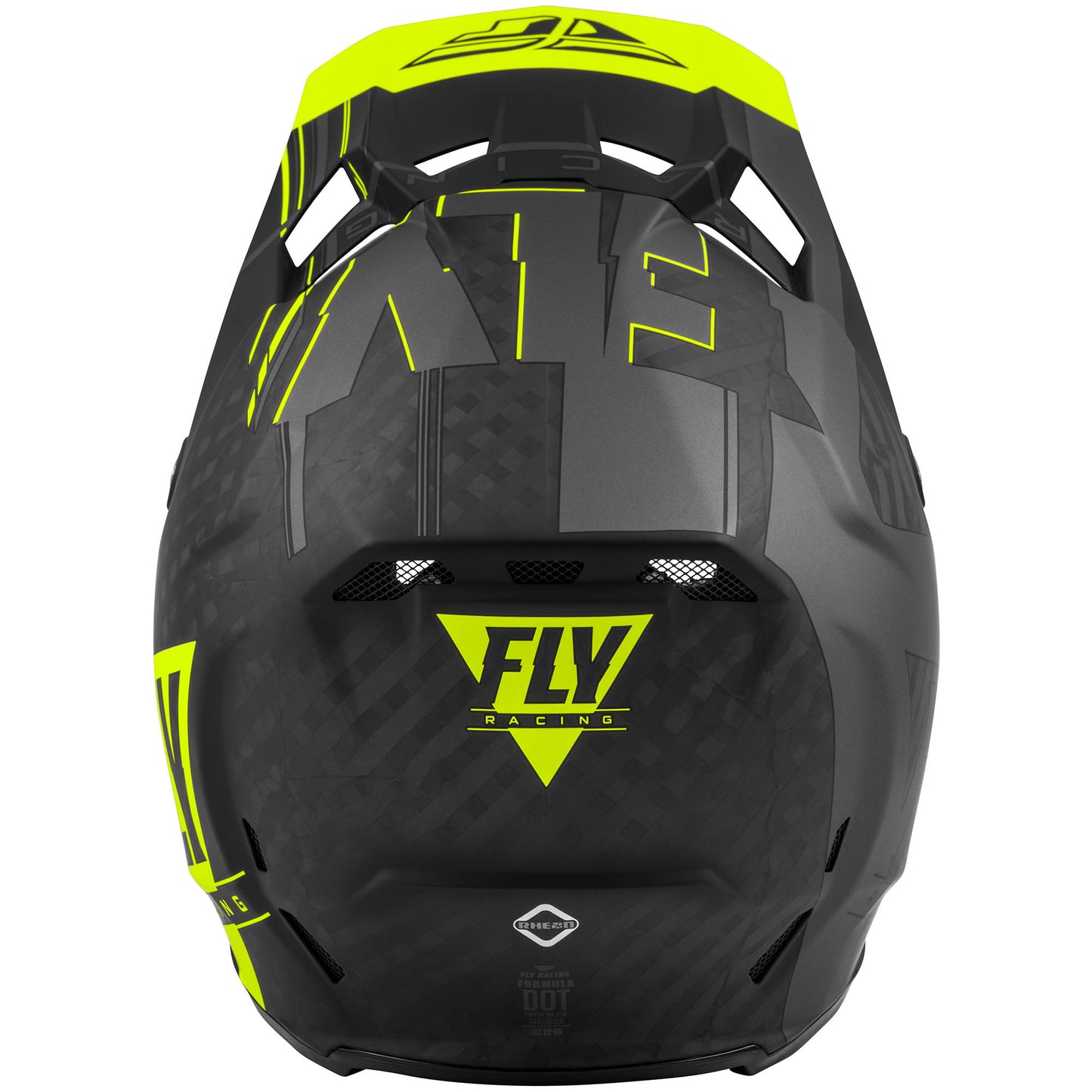 Fly Formula Vector Helmet - Youth Hi-Viz / Grey / Black