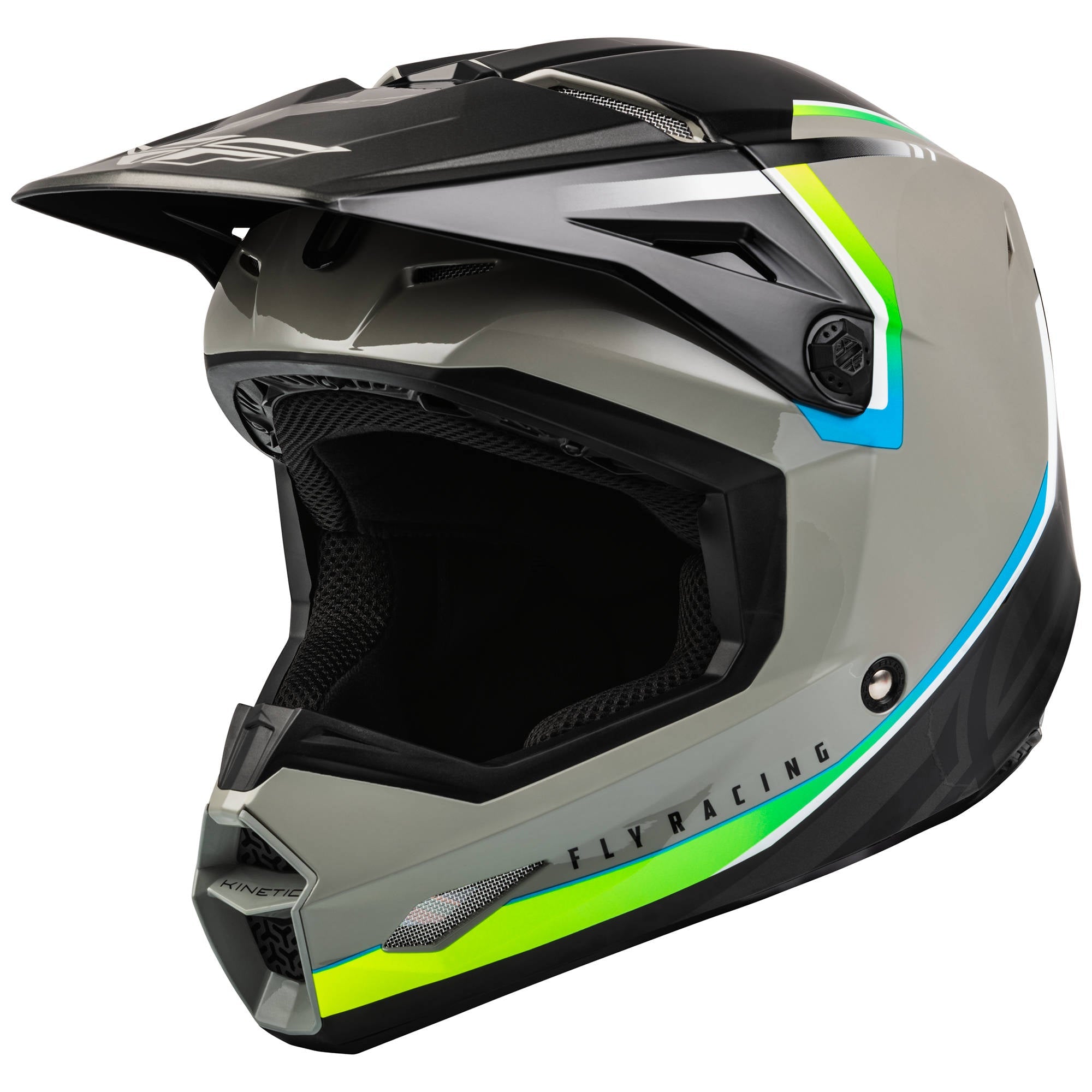Fly Kinetic Vision Helmet - Grey / Black