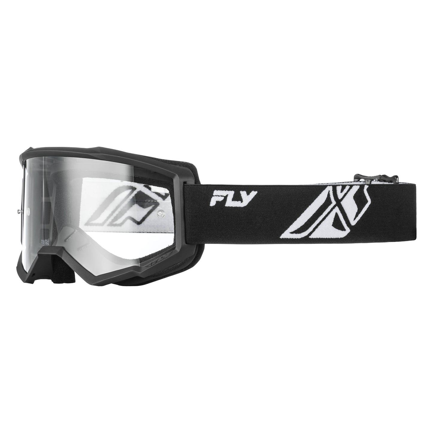 Fly Focus Goggles - Black / White W / Clear Lens