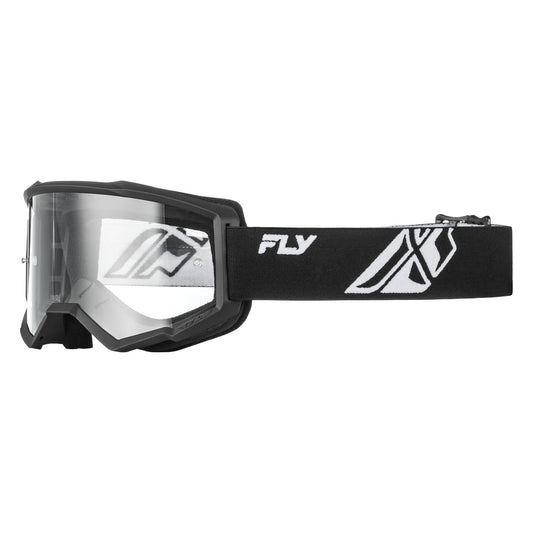 Fly Focus Goggles - Black / White W / Clear Lens
