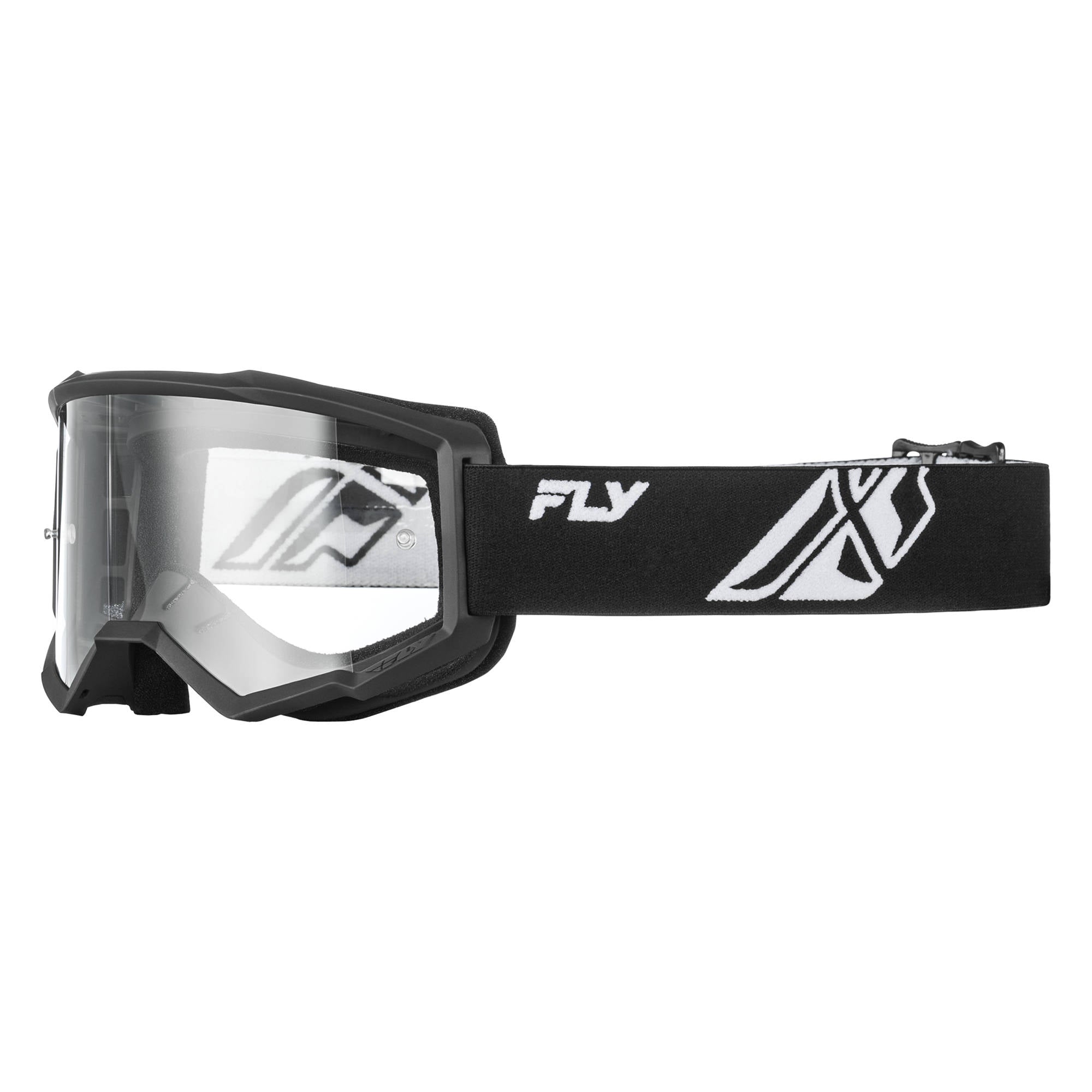 Fly Focus Goggles - Black / White W / Clear Lens