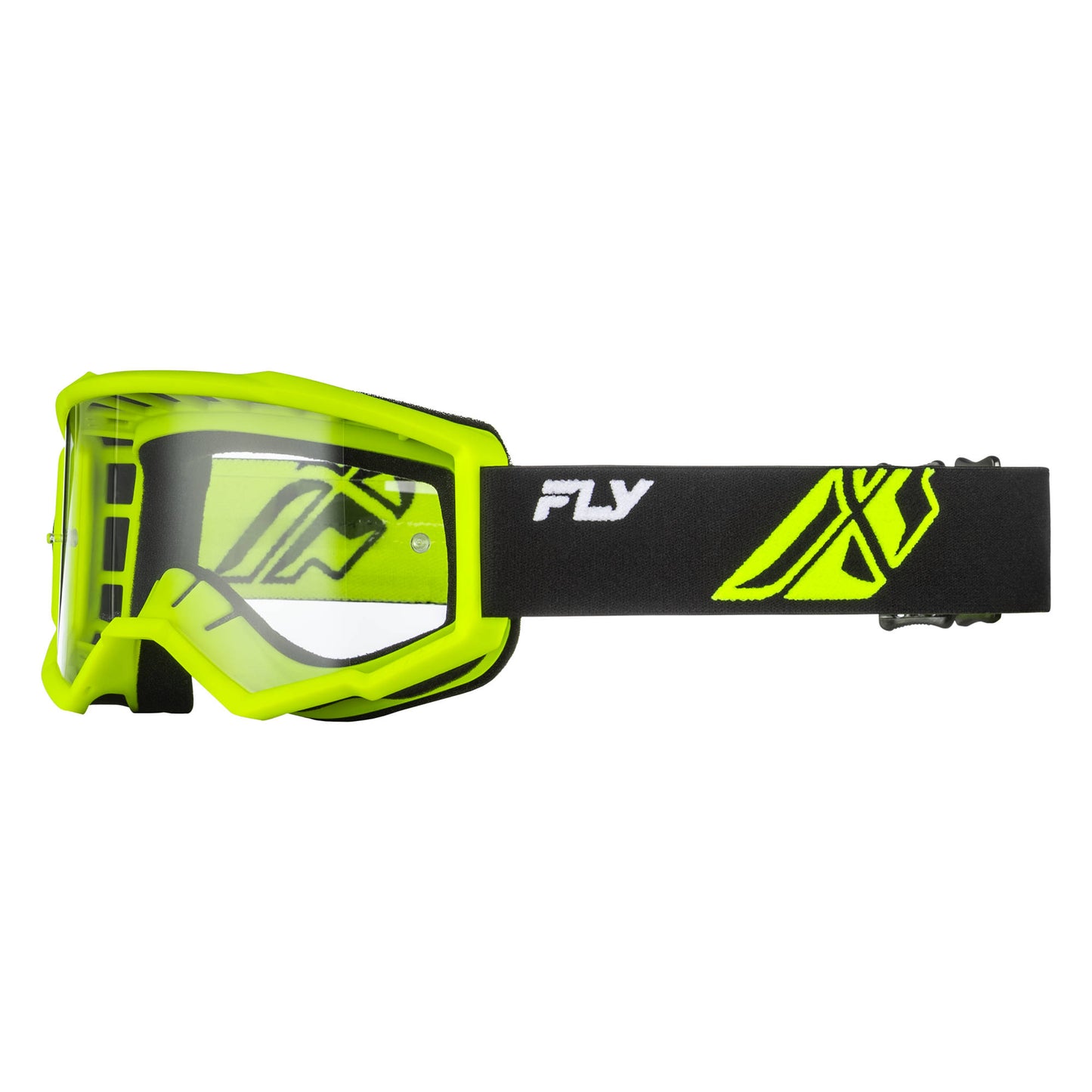 Fly Focus Goggles - Black / Hi-Vis W / Clear Lens
