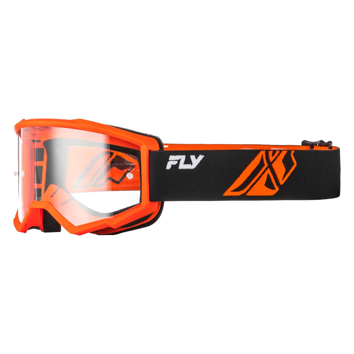 Fly Focus Goggles - Black / Orange W / Clear Lens