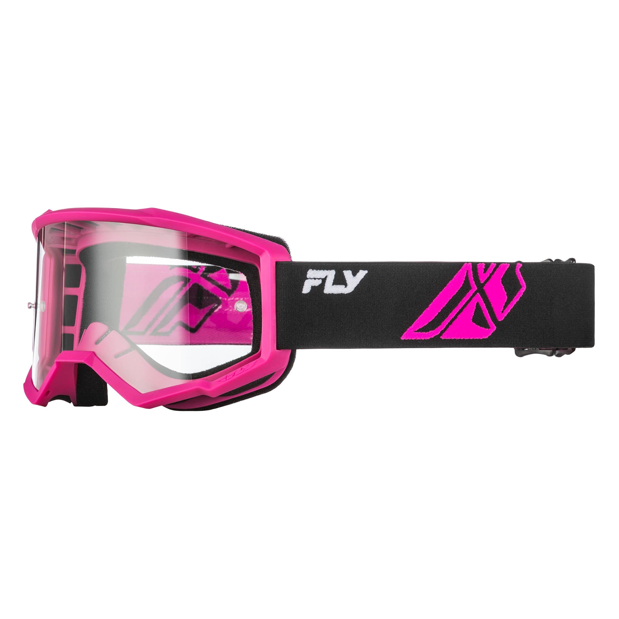 Fly Focus Goggles - Black / Pink W / Clear Lens