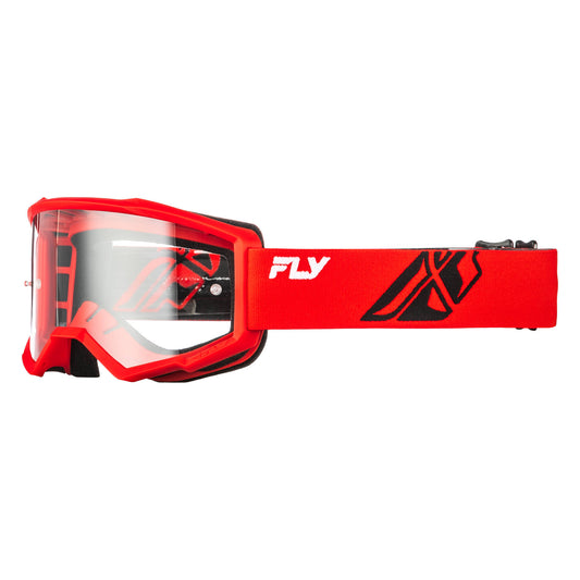 Fly Focus Goggles - Red / Black W / Clear Lens