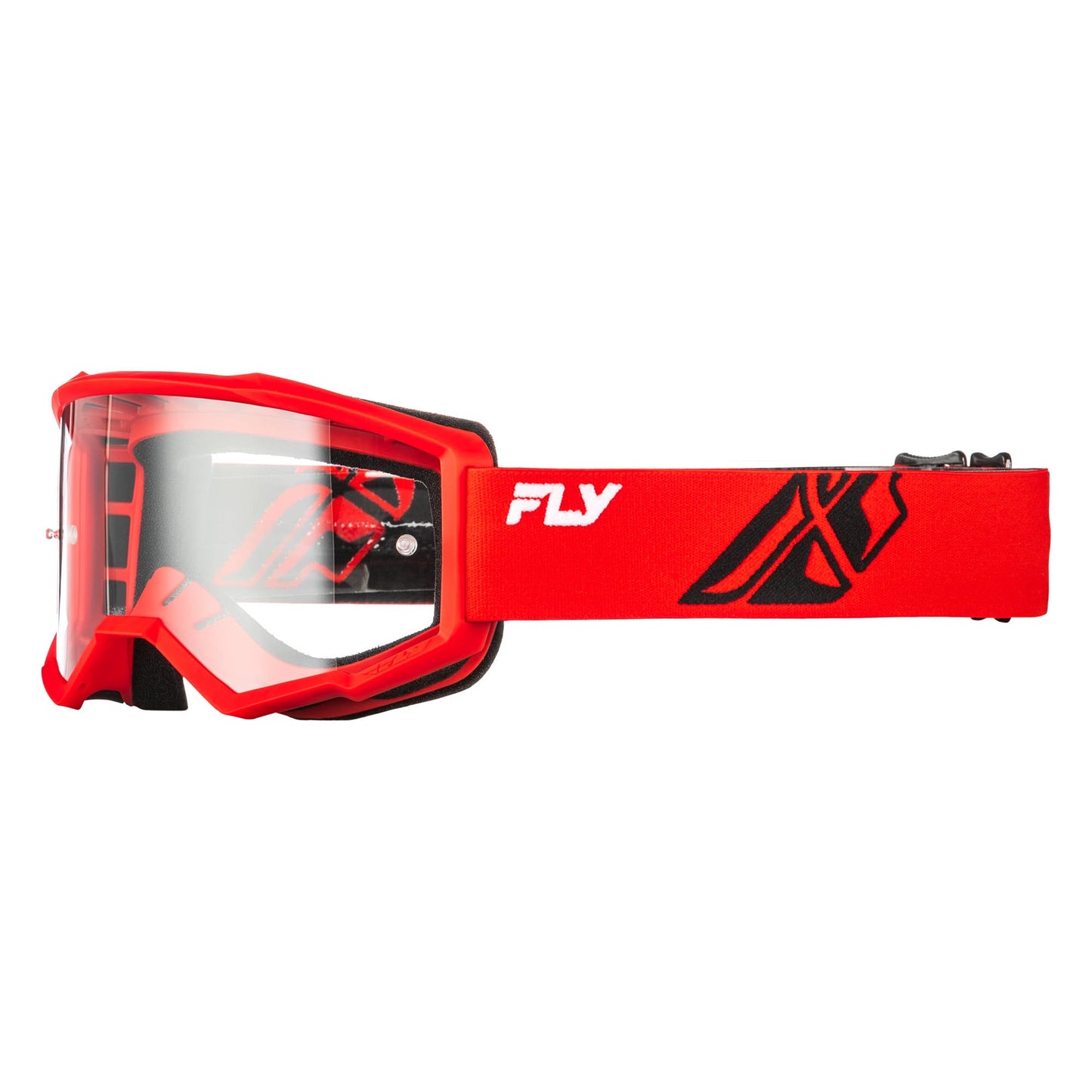 Fly Focus Goggles - Red / Black W / Clear Lens