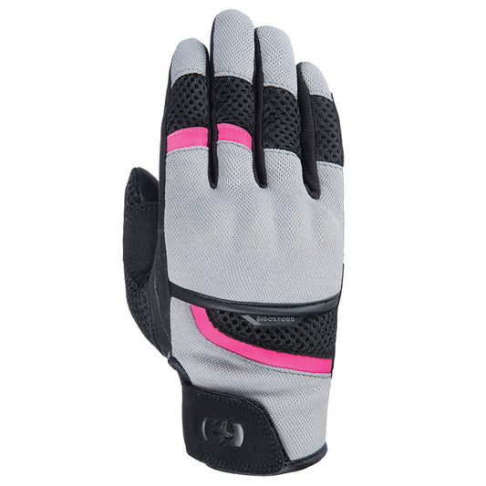 Oxford Brisbane Ladies Gloves - Grey / Pink / Black