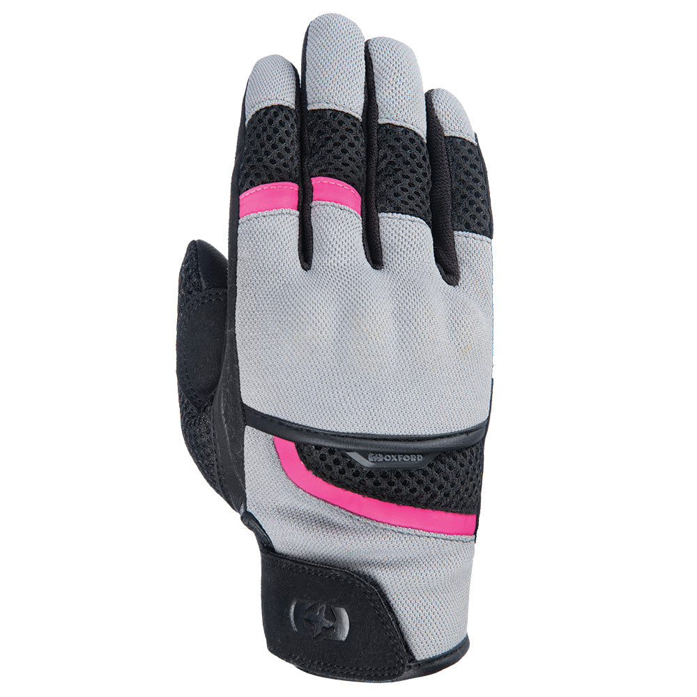 Oxford Brisbane Ladies Gloves - Grey / Pink / Black