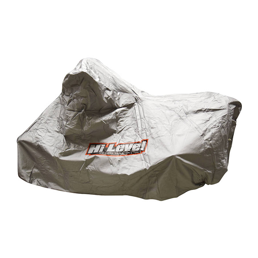 Hi Level Motorcycle Cover Grey PVC PP Large