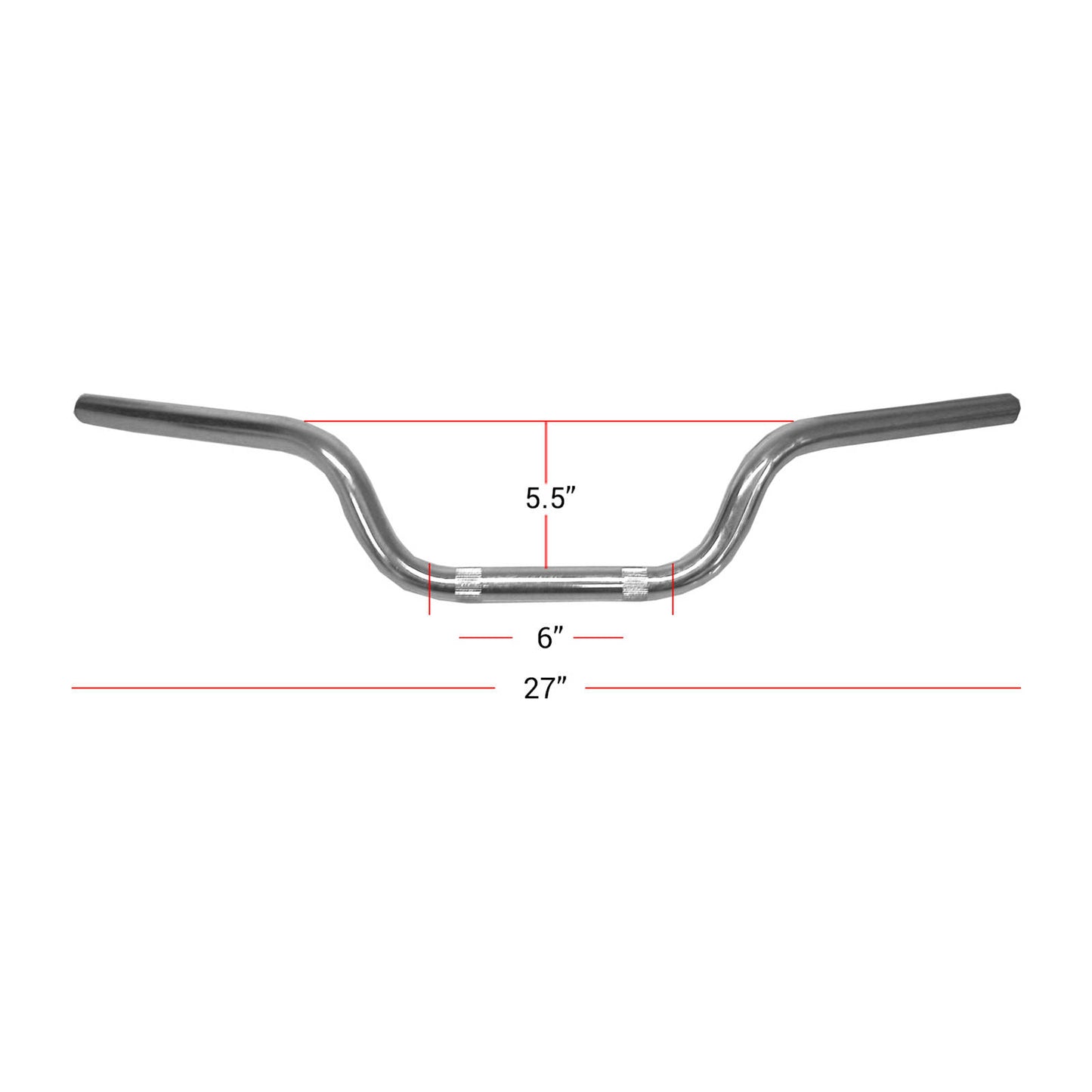 Hi Level Handlebar 7 / 8"Chrome 4.75" Rise OE Style