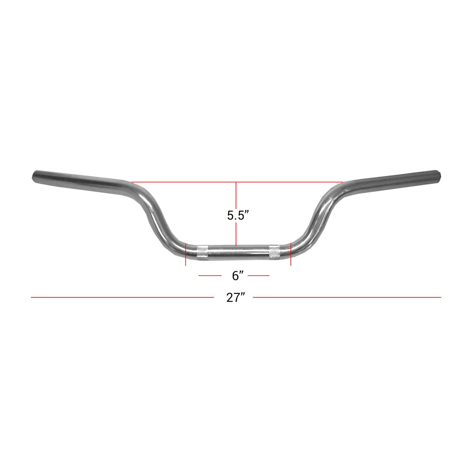 Hi Level Handlebar 7 / 8"Chrome 4.75" Rise OE Style