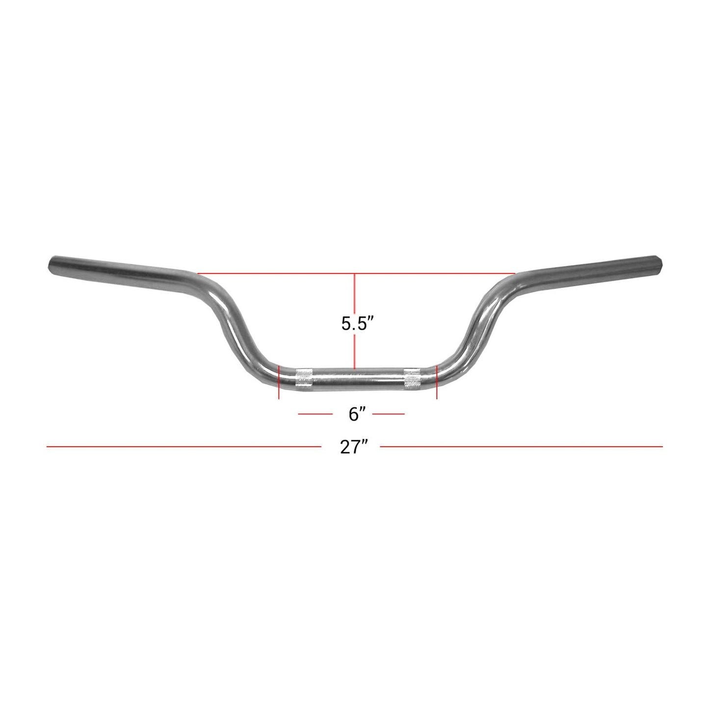 Hi Level Handlebar 7 / 8"Chrome 4.75" Rise OE Style