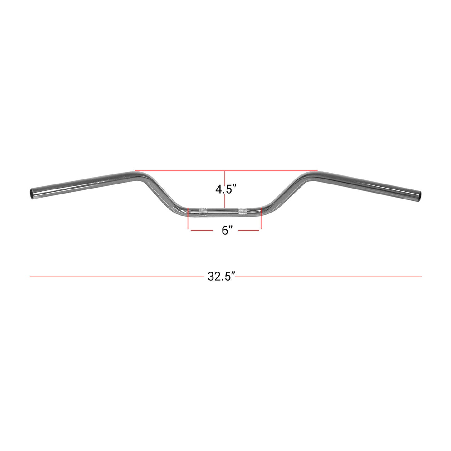 Hi Level Handlebar 7 / 8" Chrome 4.50" Rise