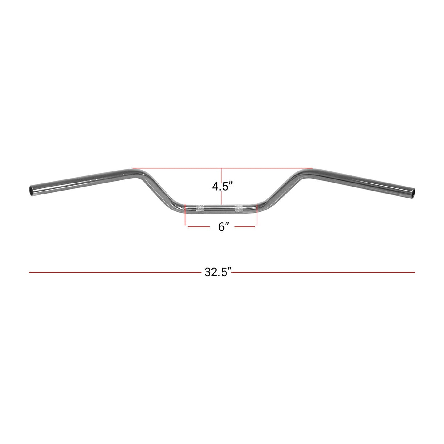 Hi Level Handlebar 7 / 8" Chrome 4.50" Rise