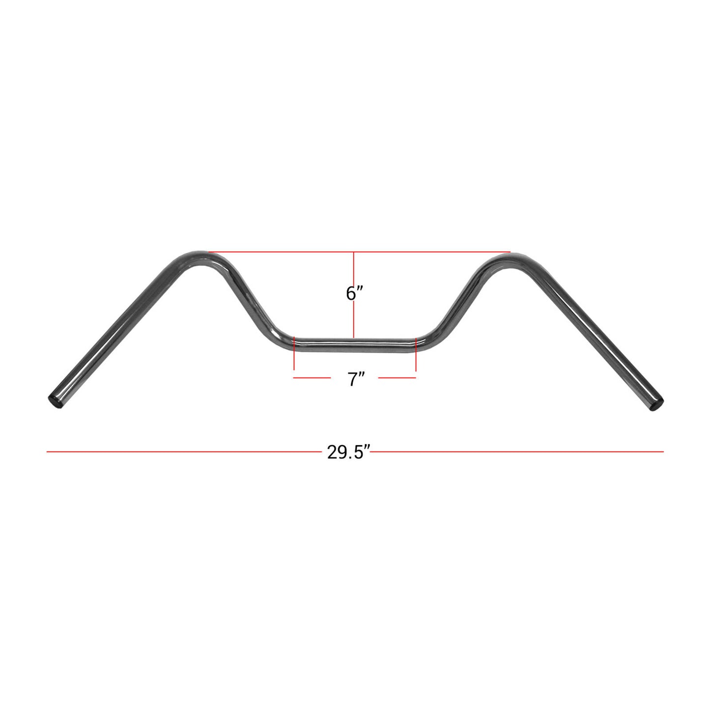 Hi Level Handlebar 7 / 8" Chrome Pull Back 6" Rise