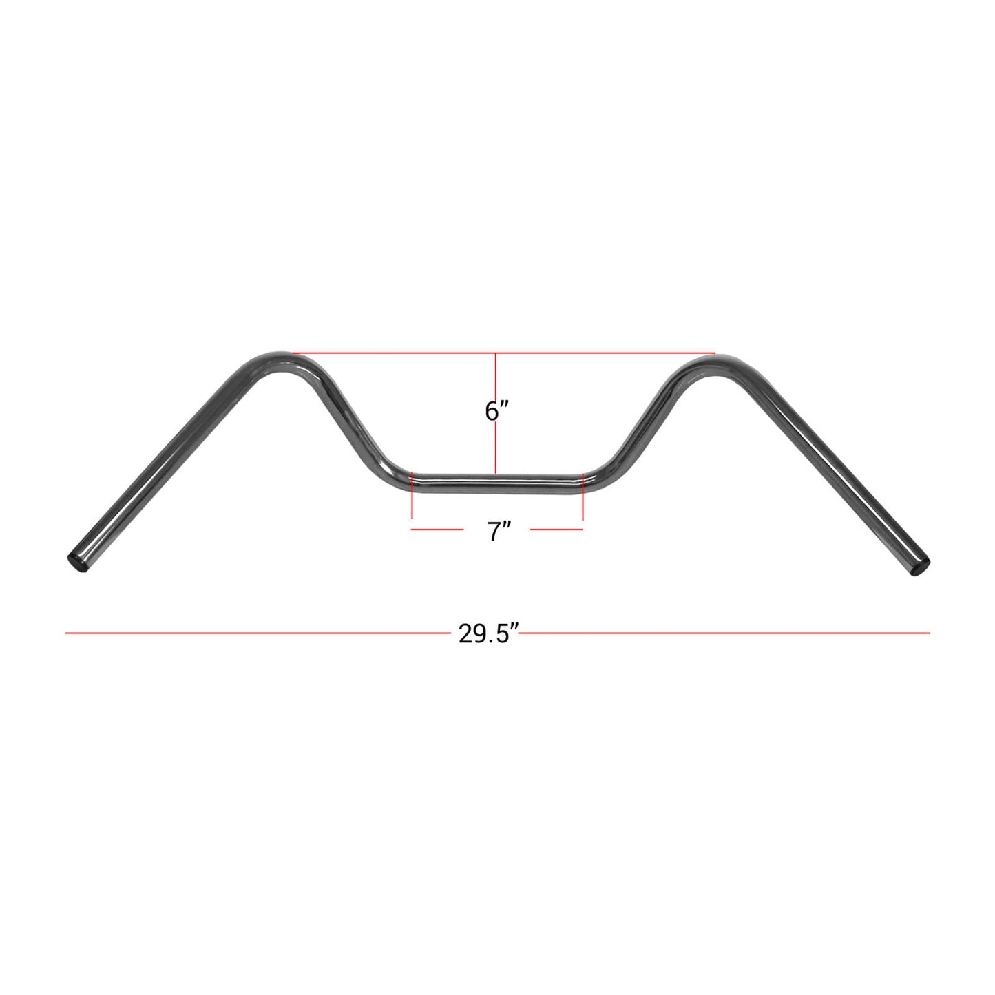 Hi Level Handlebar 7 / 8" Chrome Pull Back 6" Rise