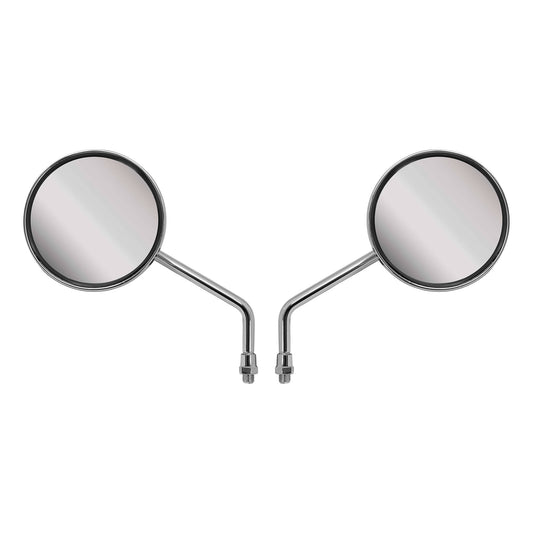 Hi Level Mirrors 8mm Chrome Round Left / Right Yam